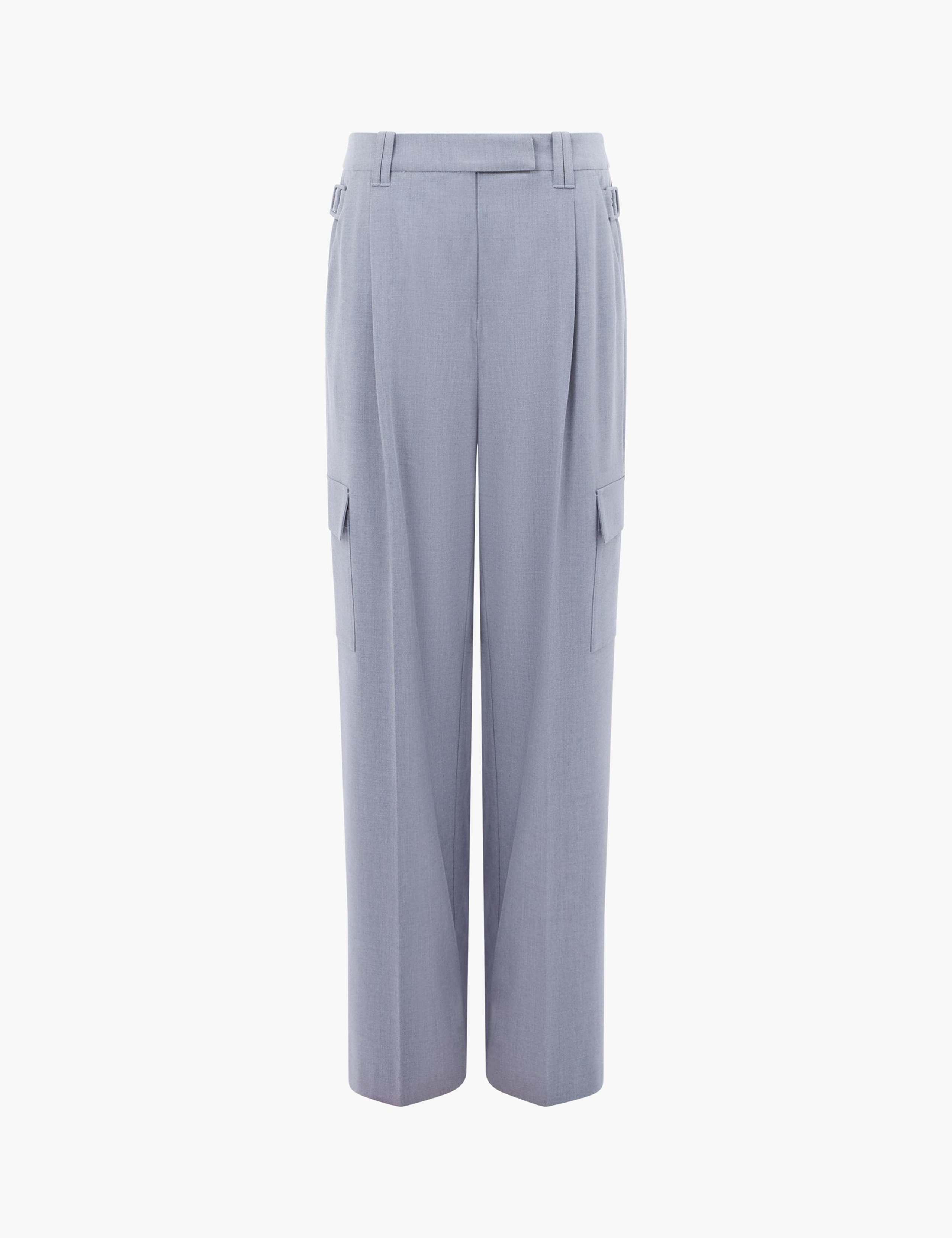 Barrel Leg Tapered Trousers with Lyocell 2 of 3