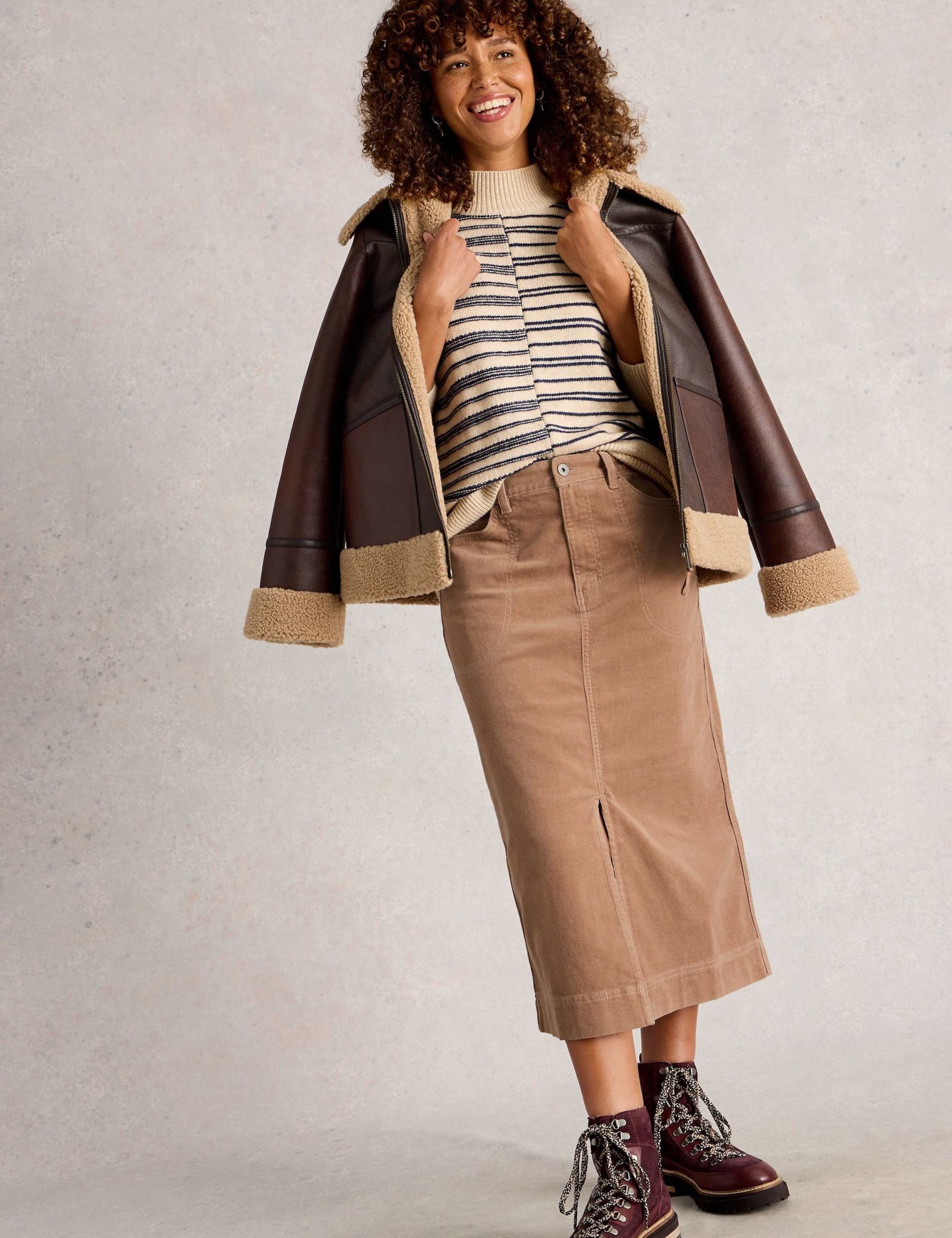 Tia Cord Midi Skirt 5 of 6
