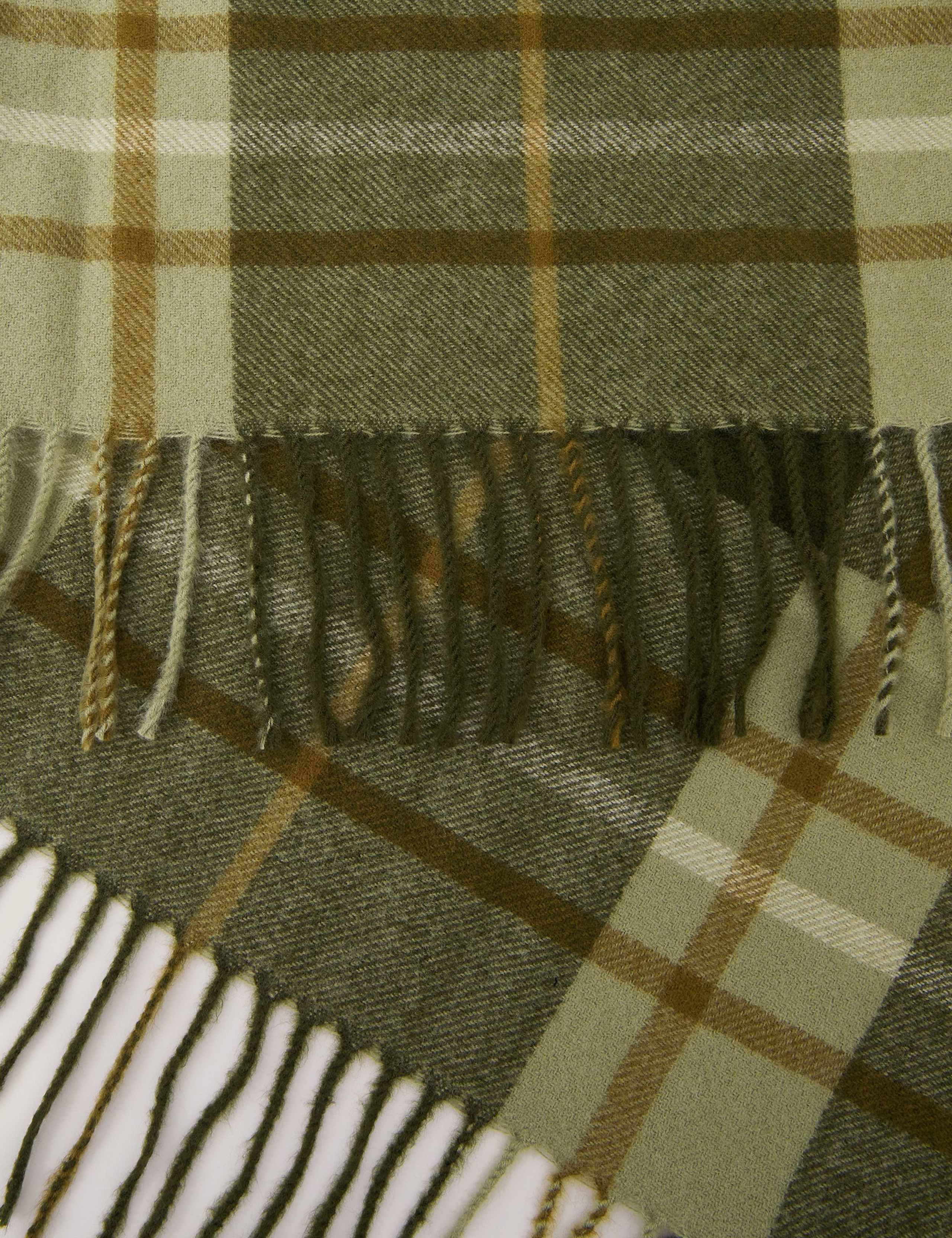 Checked Tassel Scarf 2 of 2