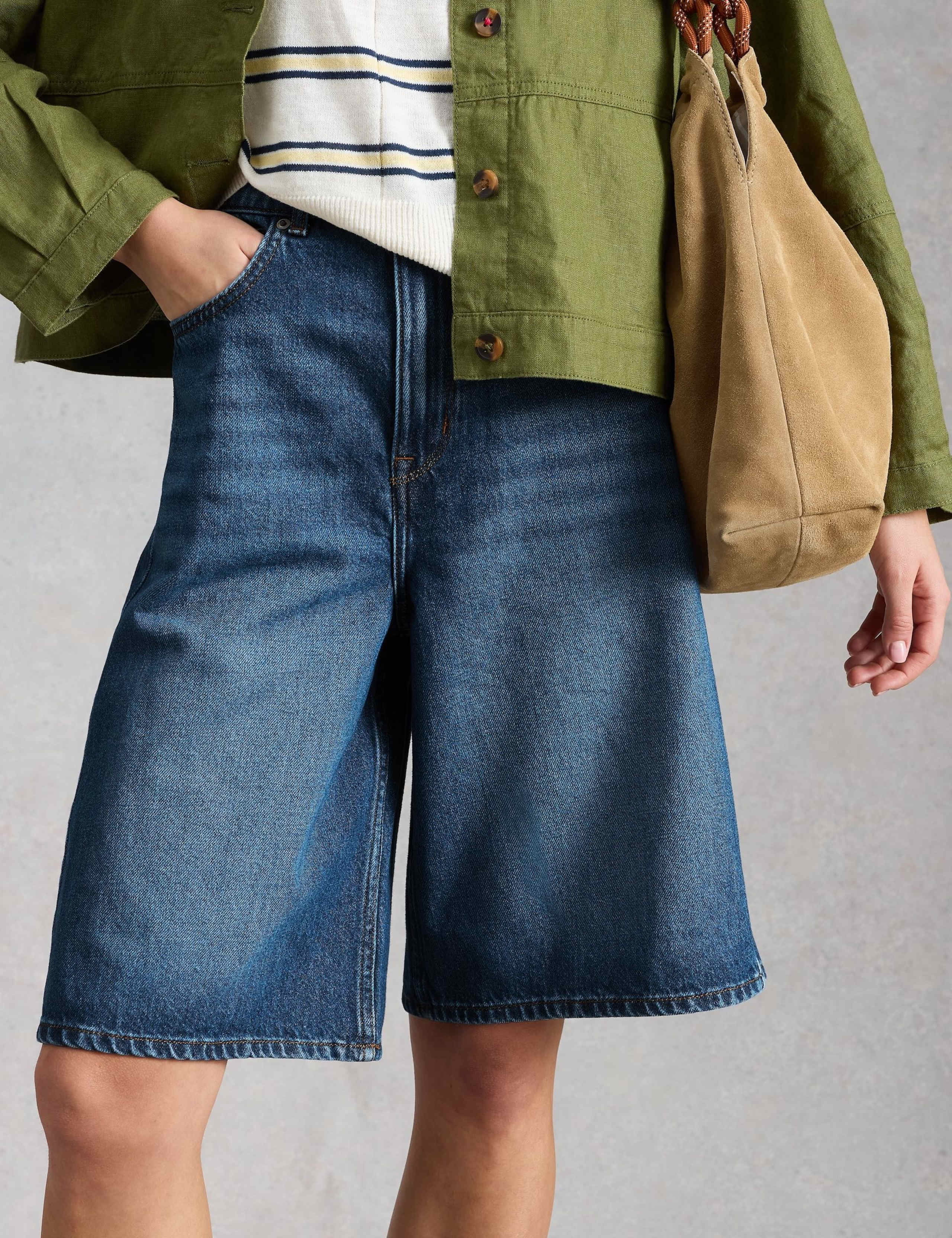 Denim Longer Length Shorts 5 of 6