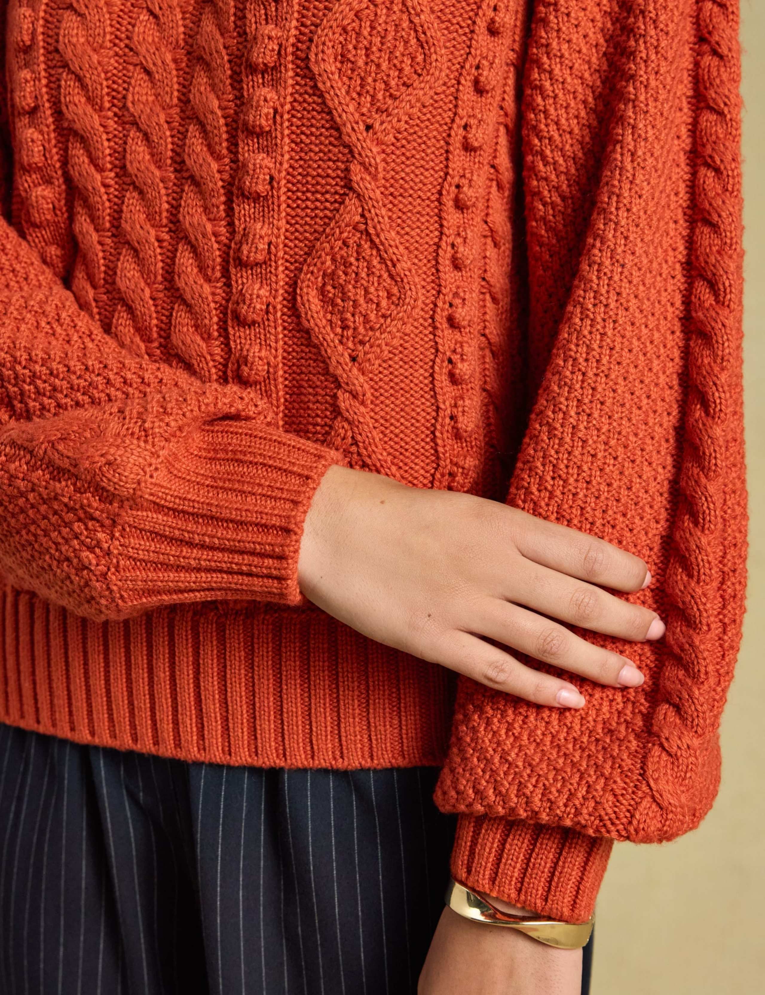 Cable Knit Crew Neck Jumper 7 of 7