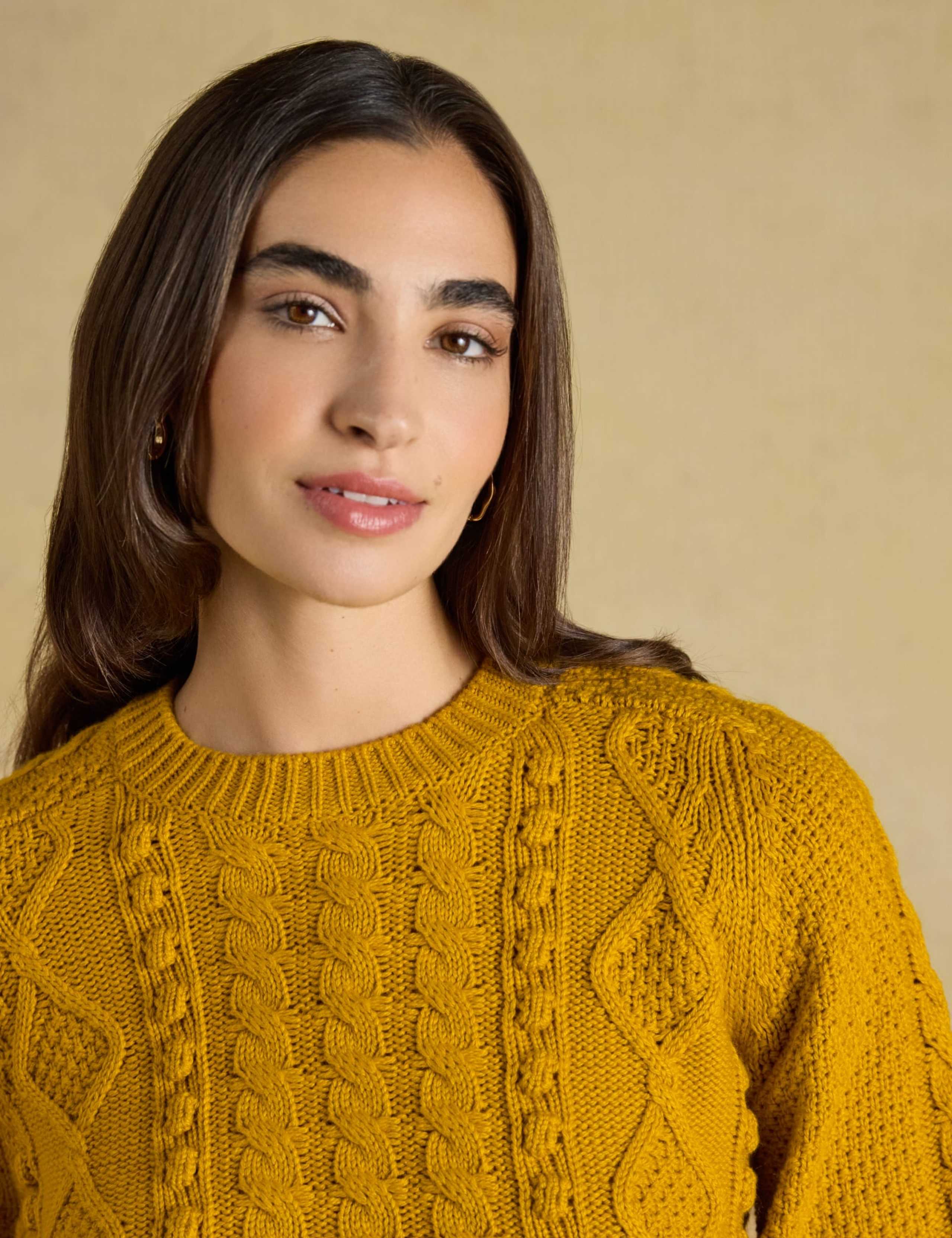 Cable Knit Crew Neck Jumper 4 of 8