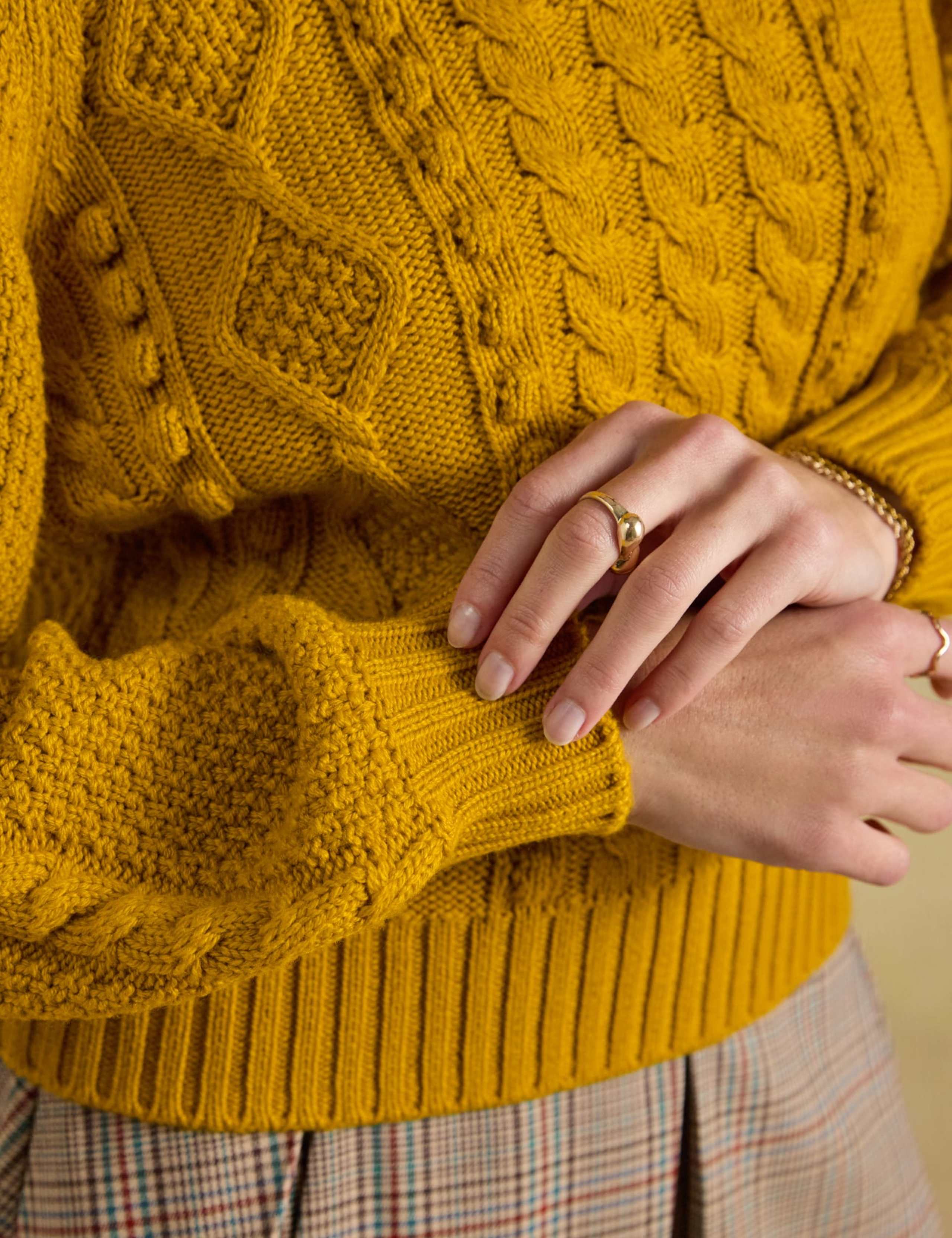 Cable Knit Crew Neck Jumper 6 of 8