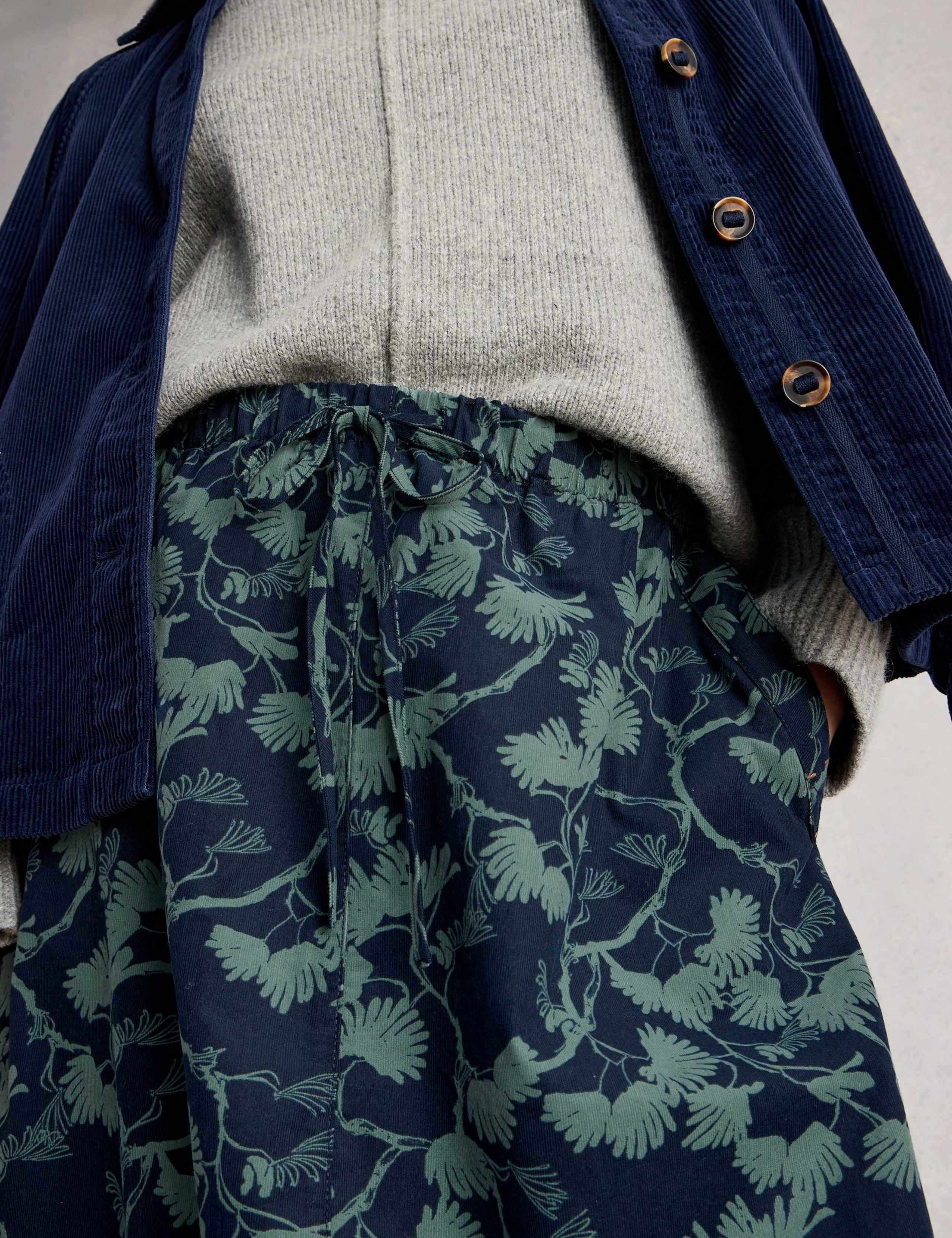 Cord Midi A-Line Skirt 5 of 6