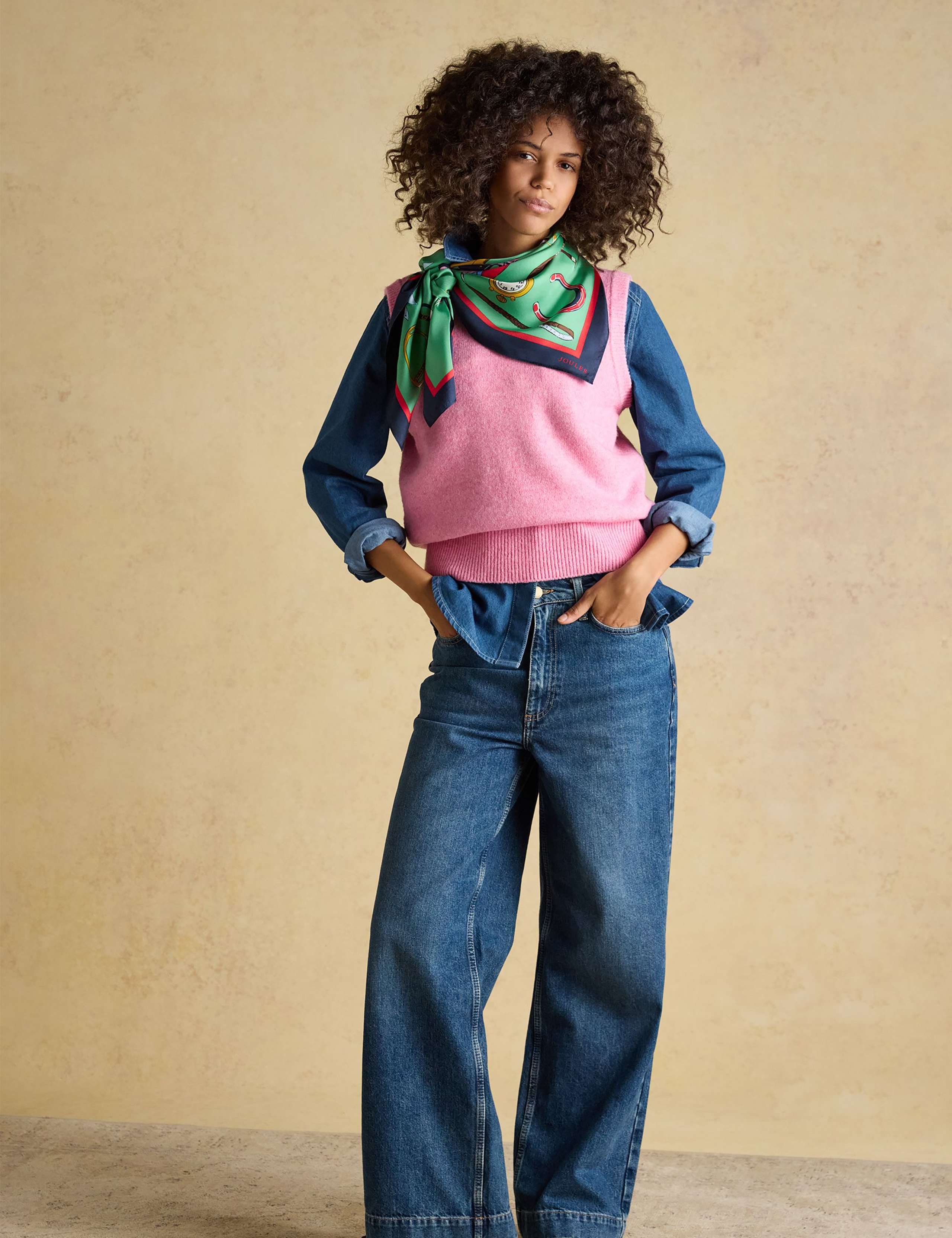 Pure Silk Printed Horse Scarf 3 of 5