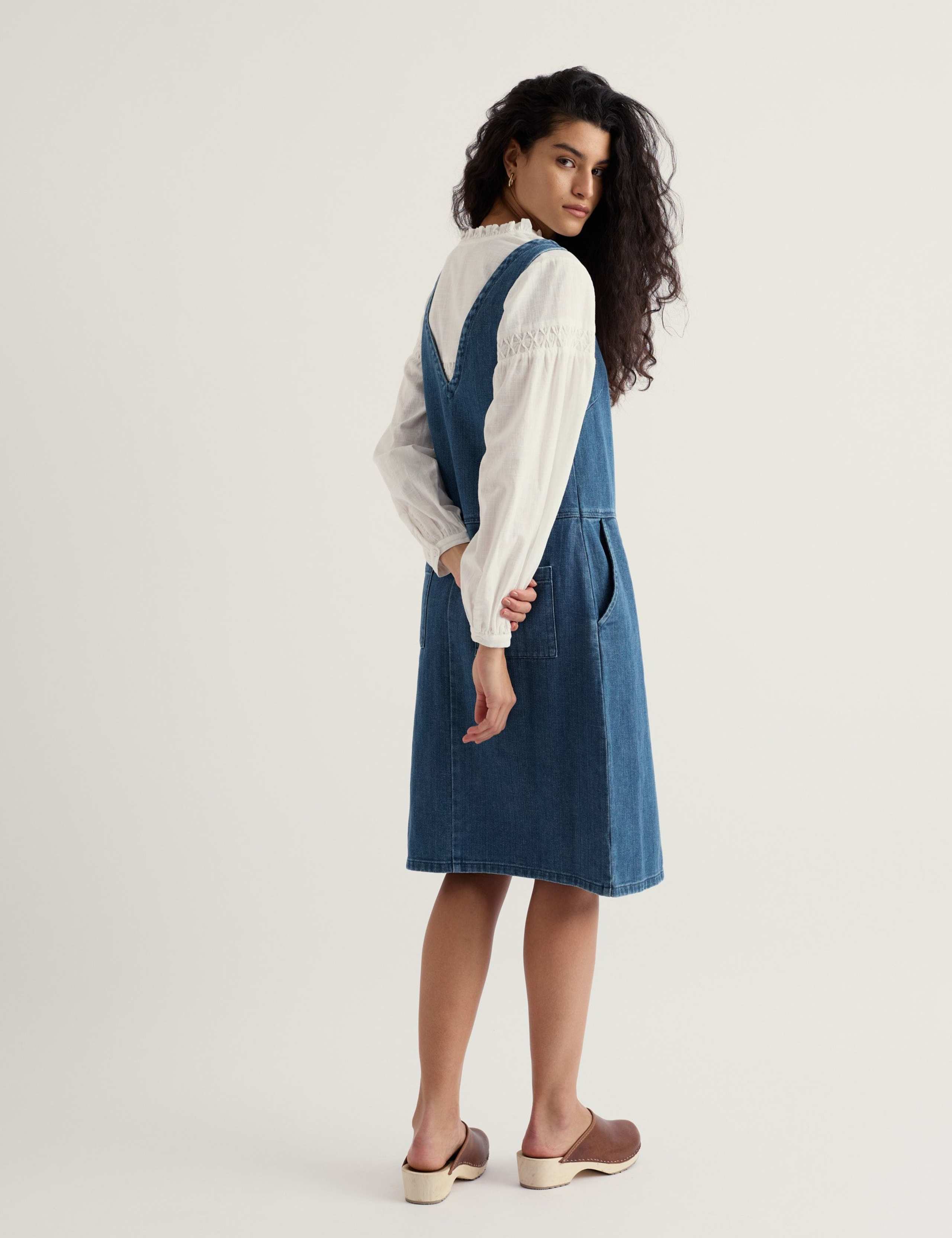 Cotton Rich Knee Length Shift Dress 4 of 5