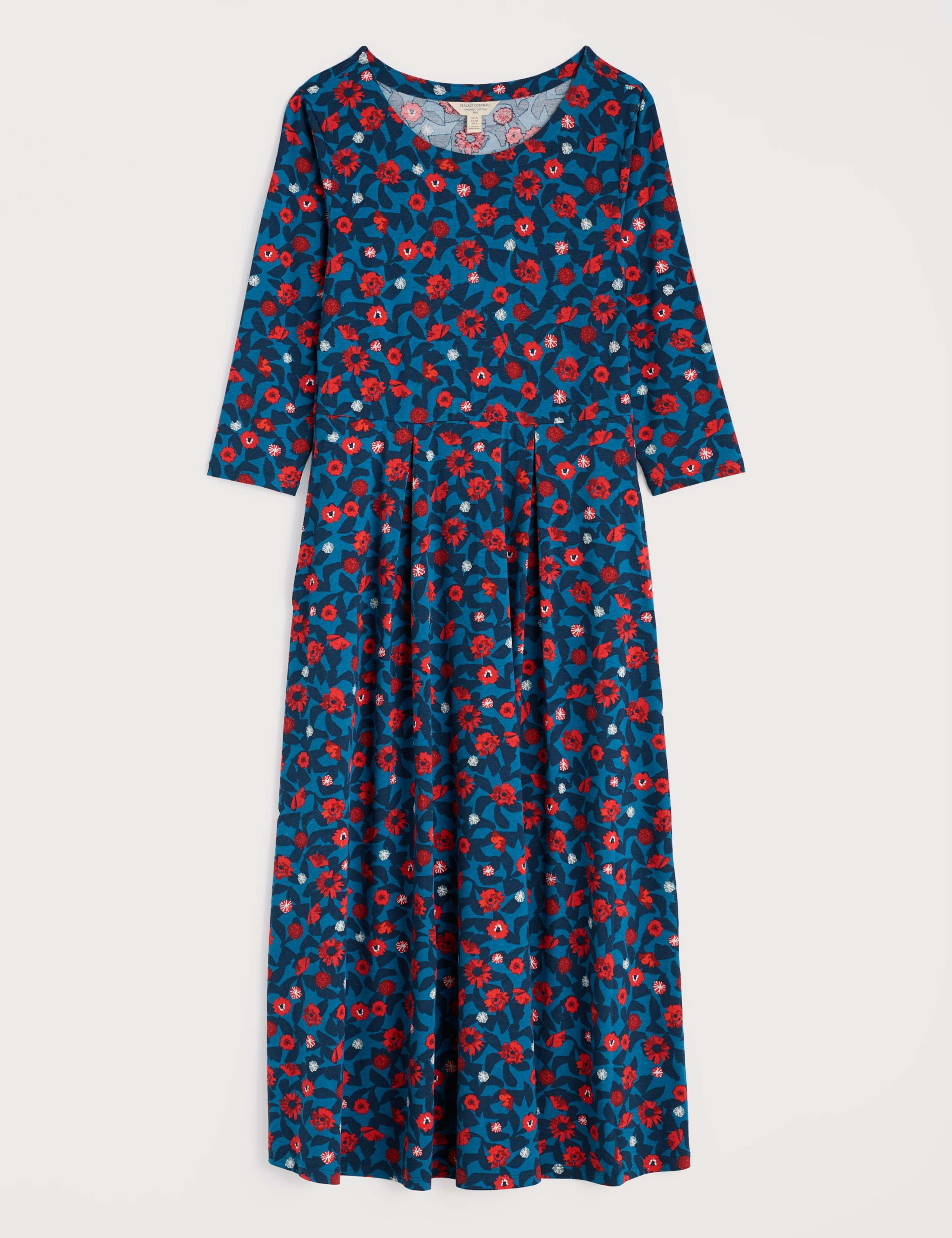 Cotton Rich Floral Midi Smock Dress 2 of 5