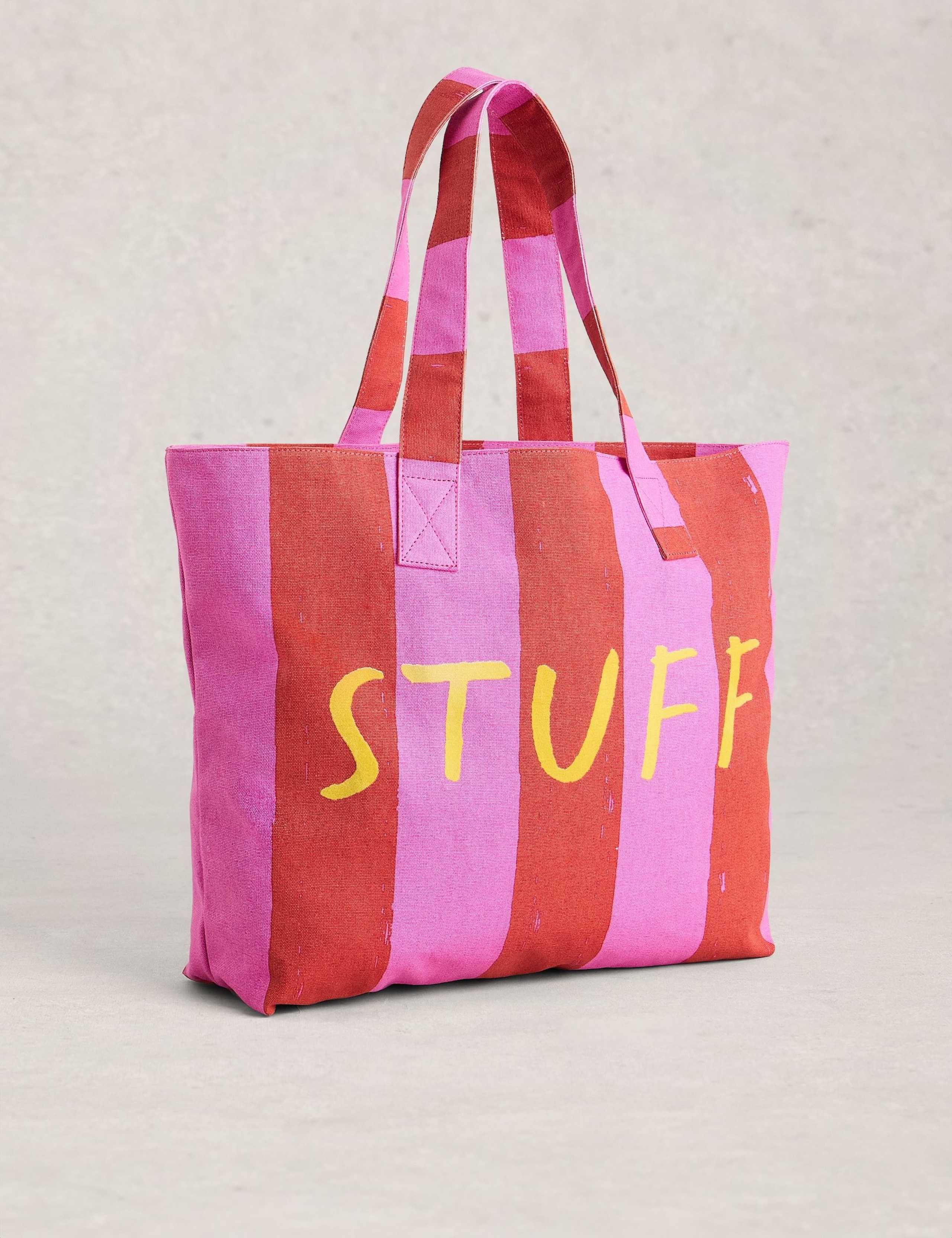 Pure Cotton Striped Summer Stuff Tote Bag 4 of 4