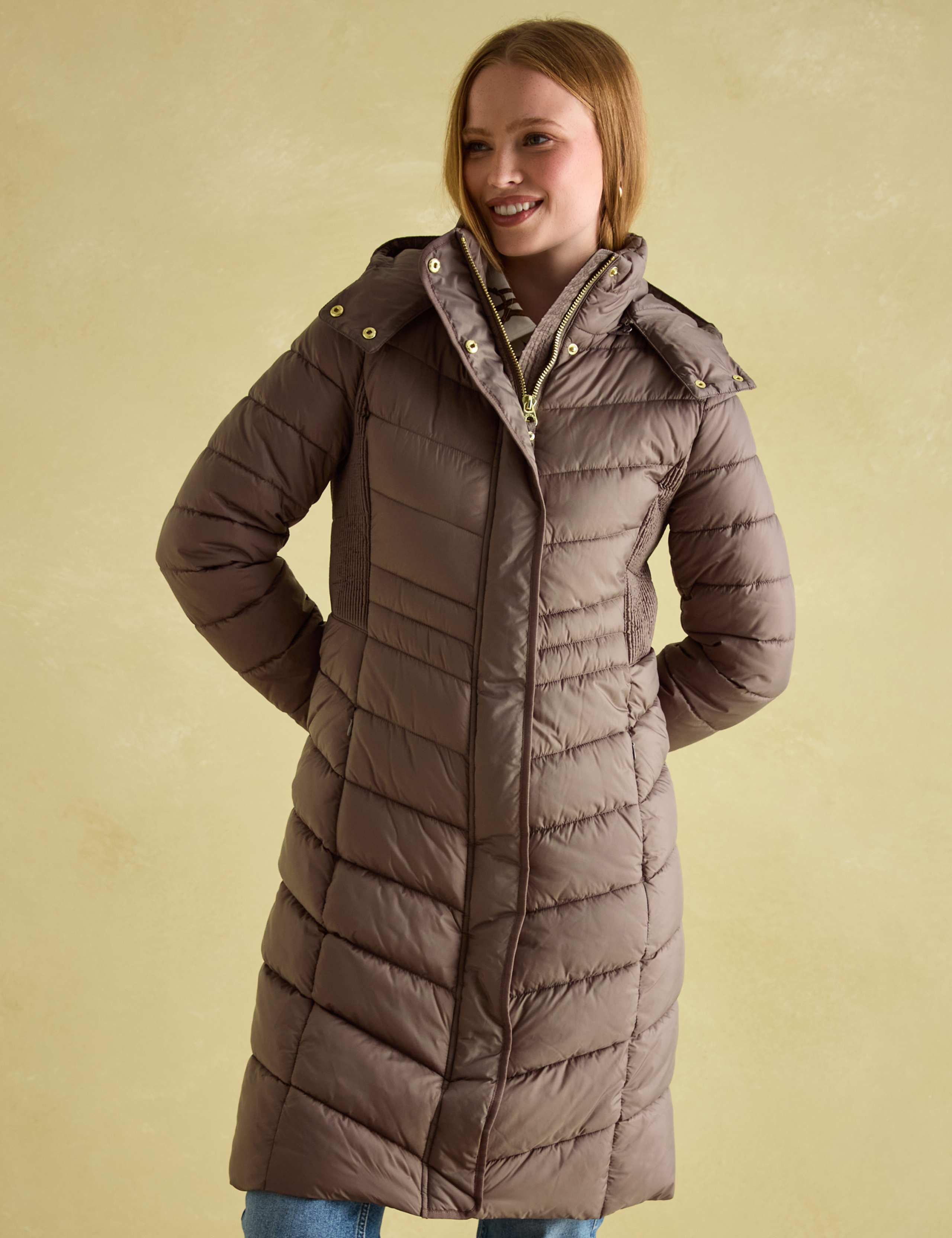 Showerproof Padded Longline Puffer Coat 3 of 6