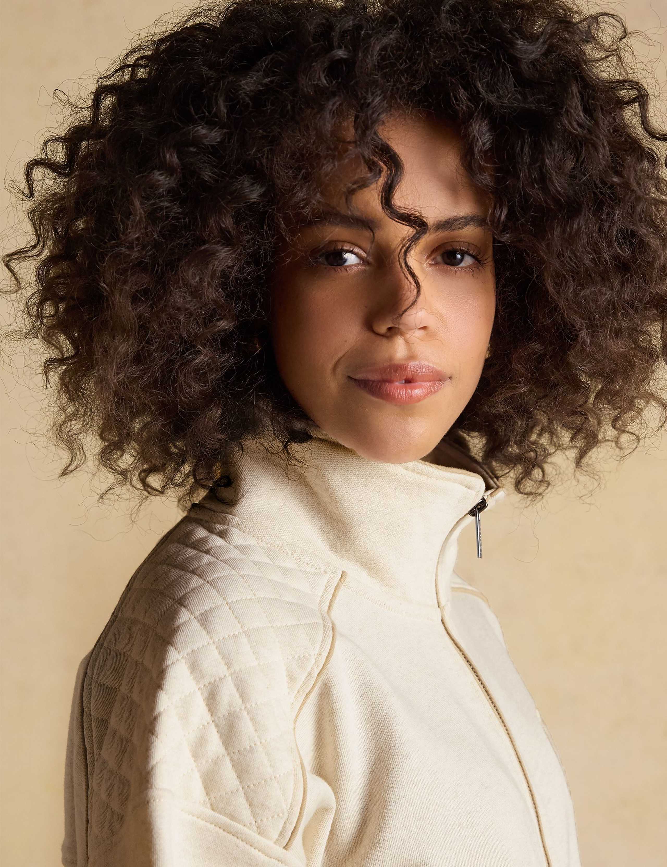 Pure Cotton Embroidered Half Zip Sweatshirt 5 of 8