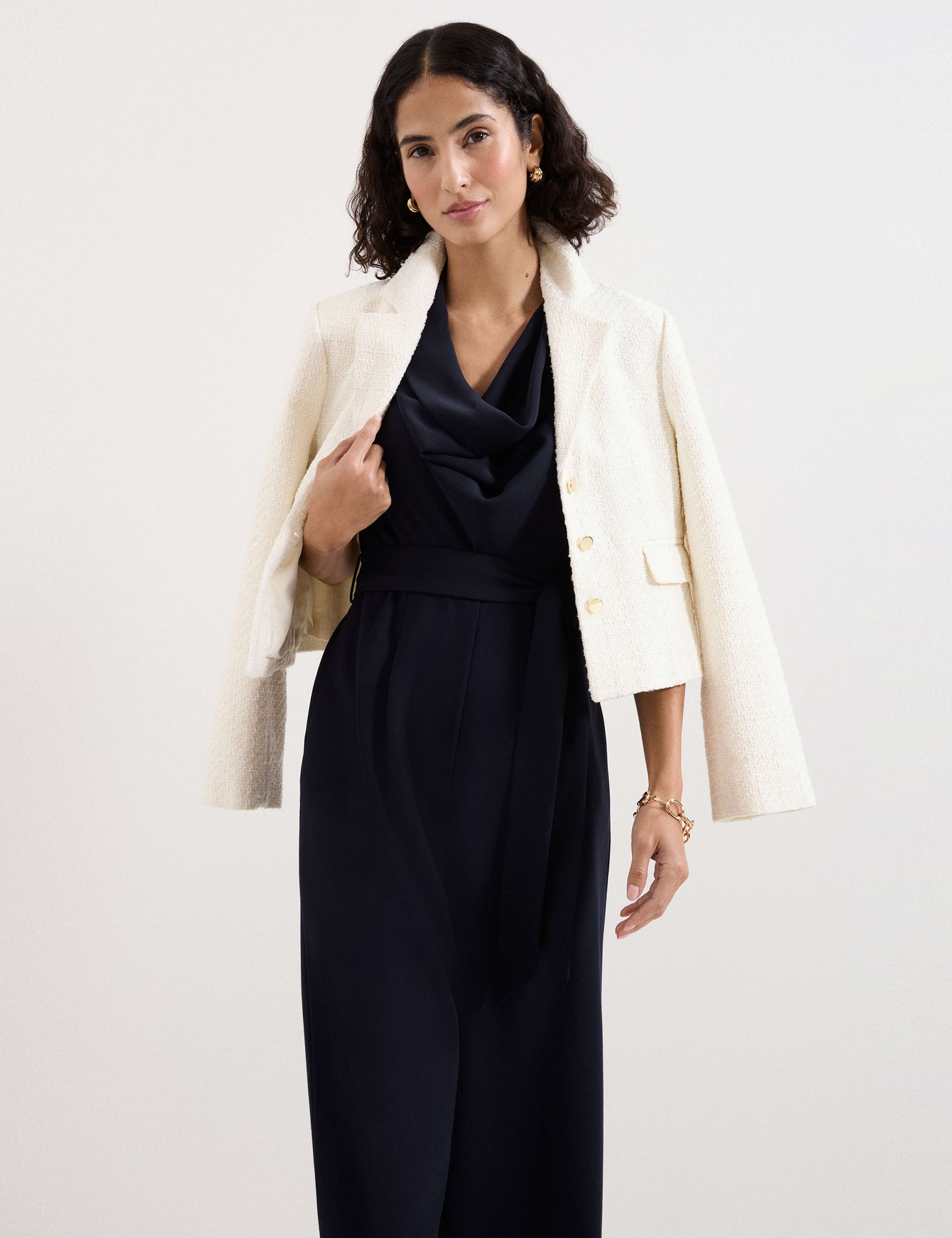 Cowl Neck Belted Sleeveless Jumpsuit 5 of 7