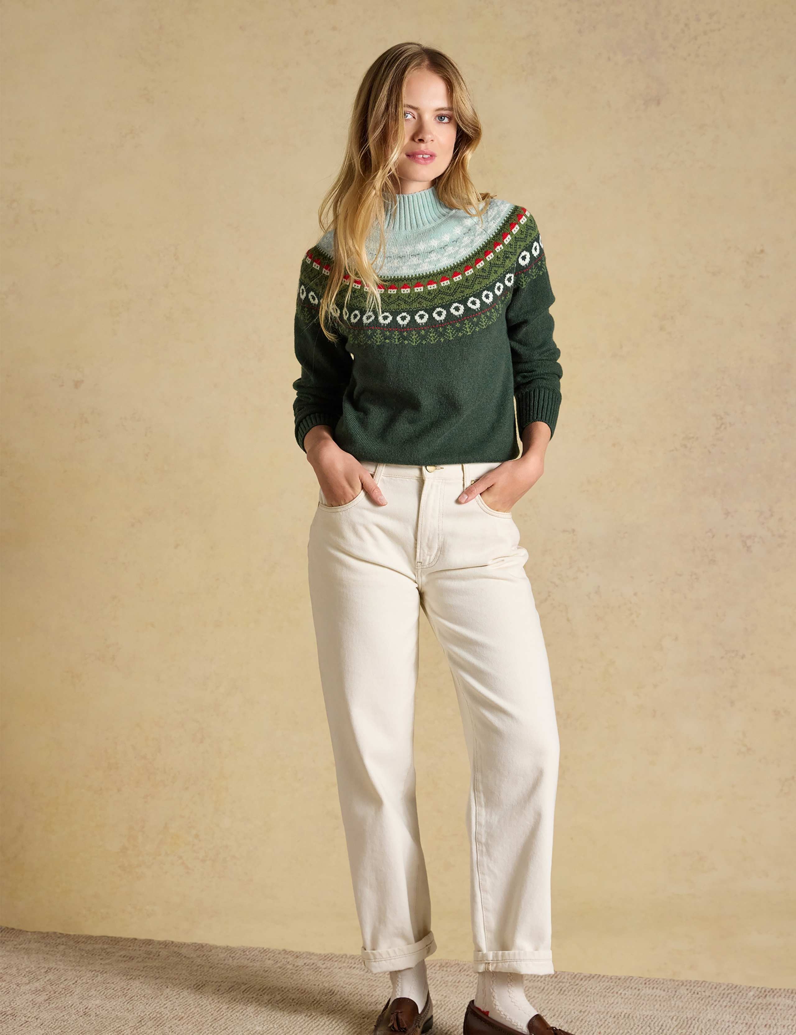 Cotton Rich Fair Isle Relaxed Jumper 2 of 7