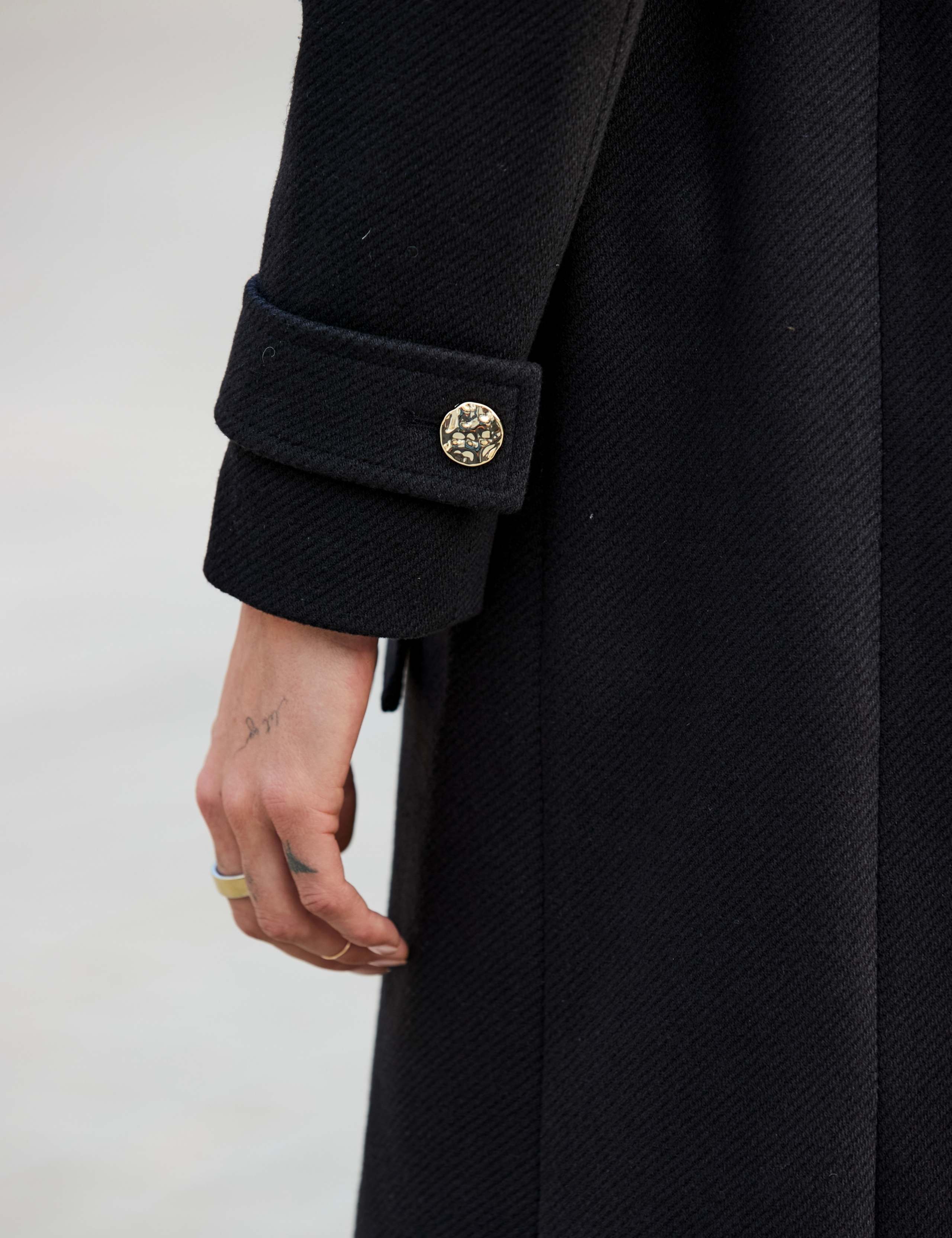 Belted Funnel Neck Tailored Coat 5 of 7