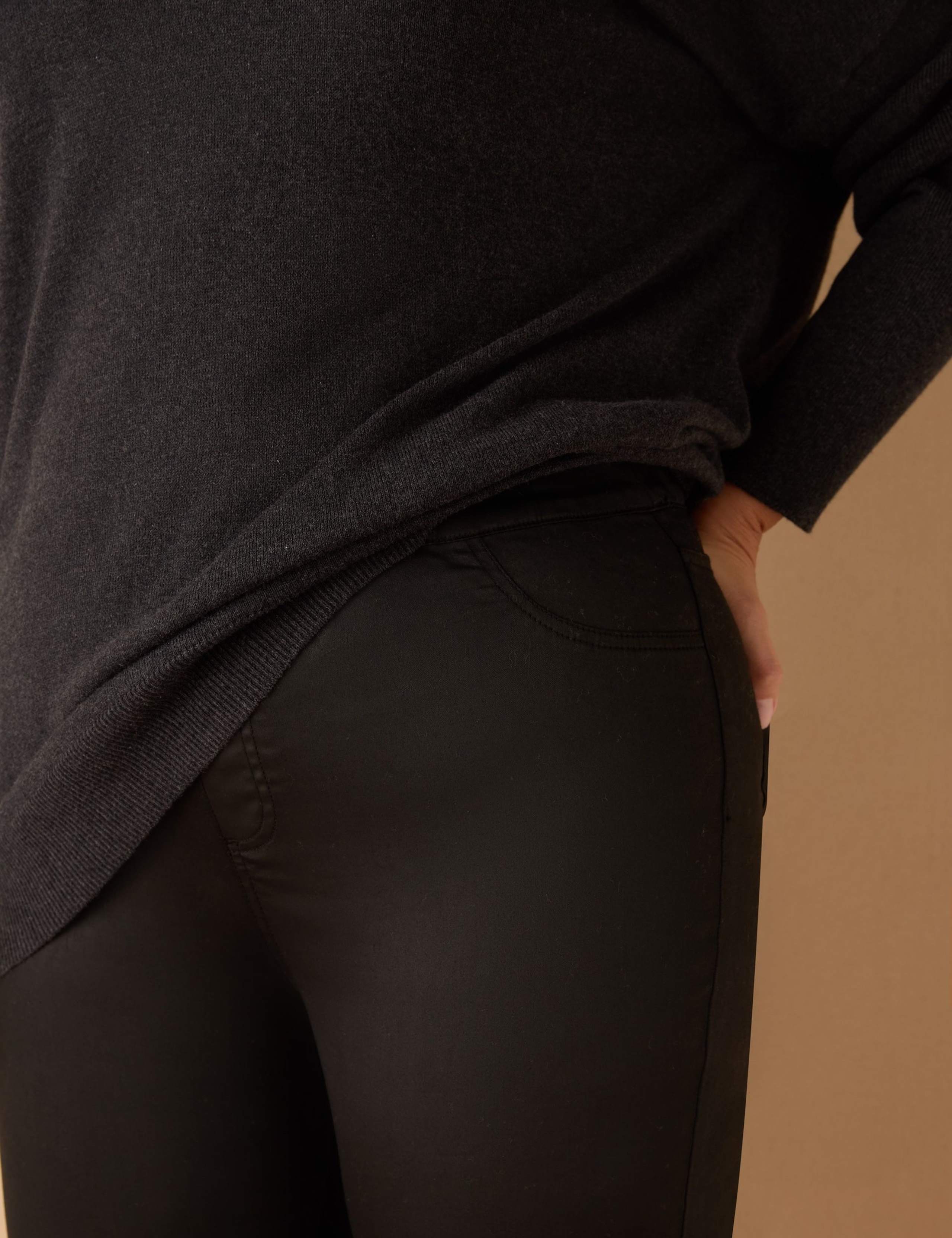 Coated Bootcut Leggings 2 of 2