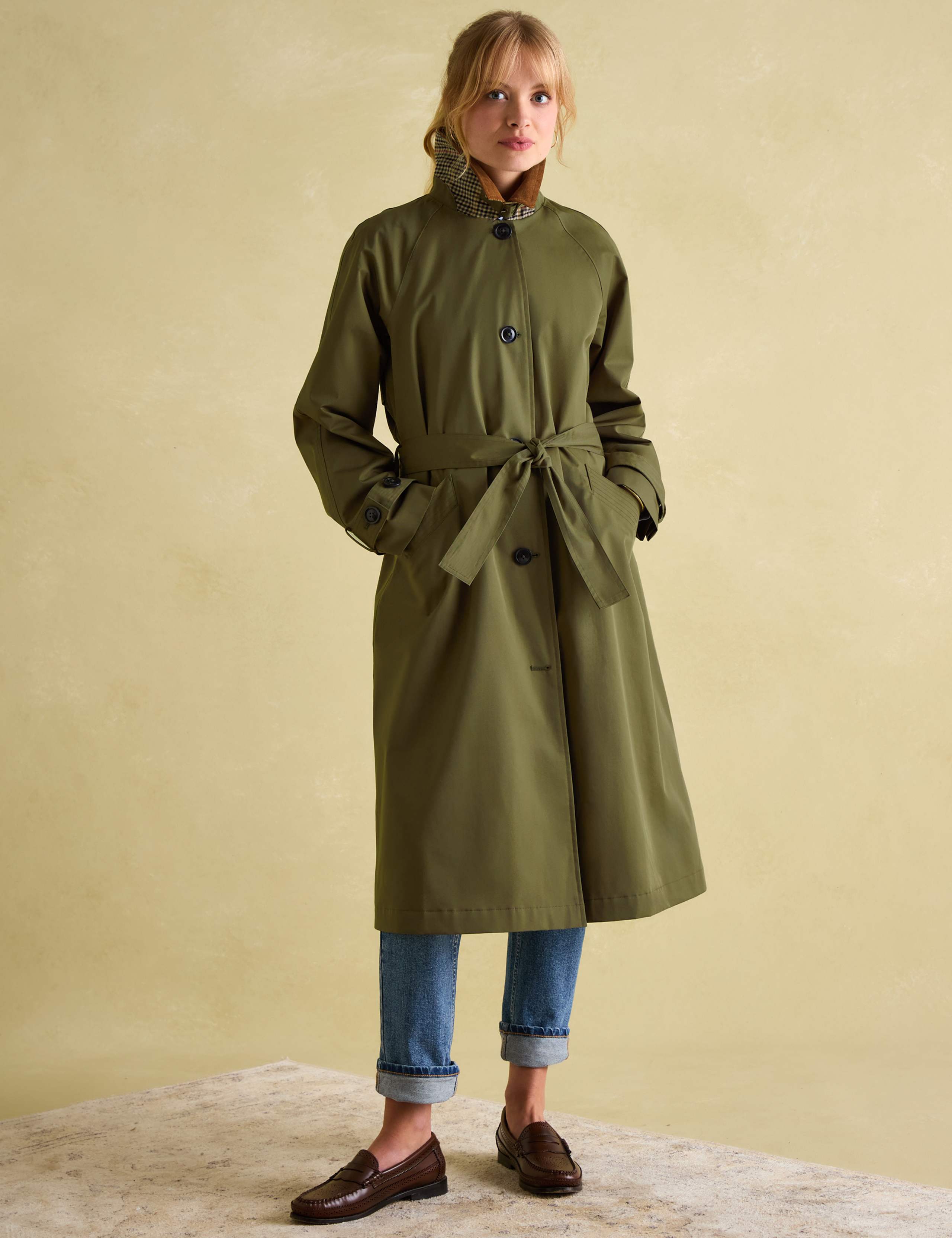 Cotton Rich Waterproof Belted Trench Coat 2 of 6