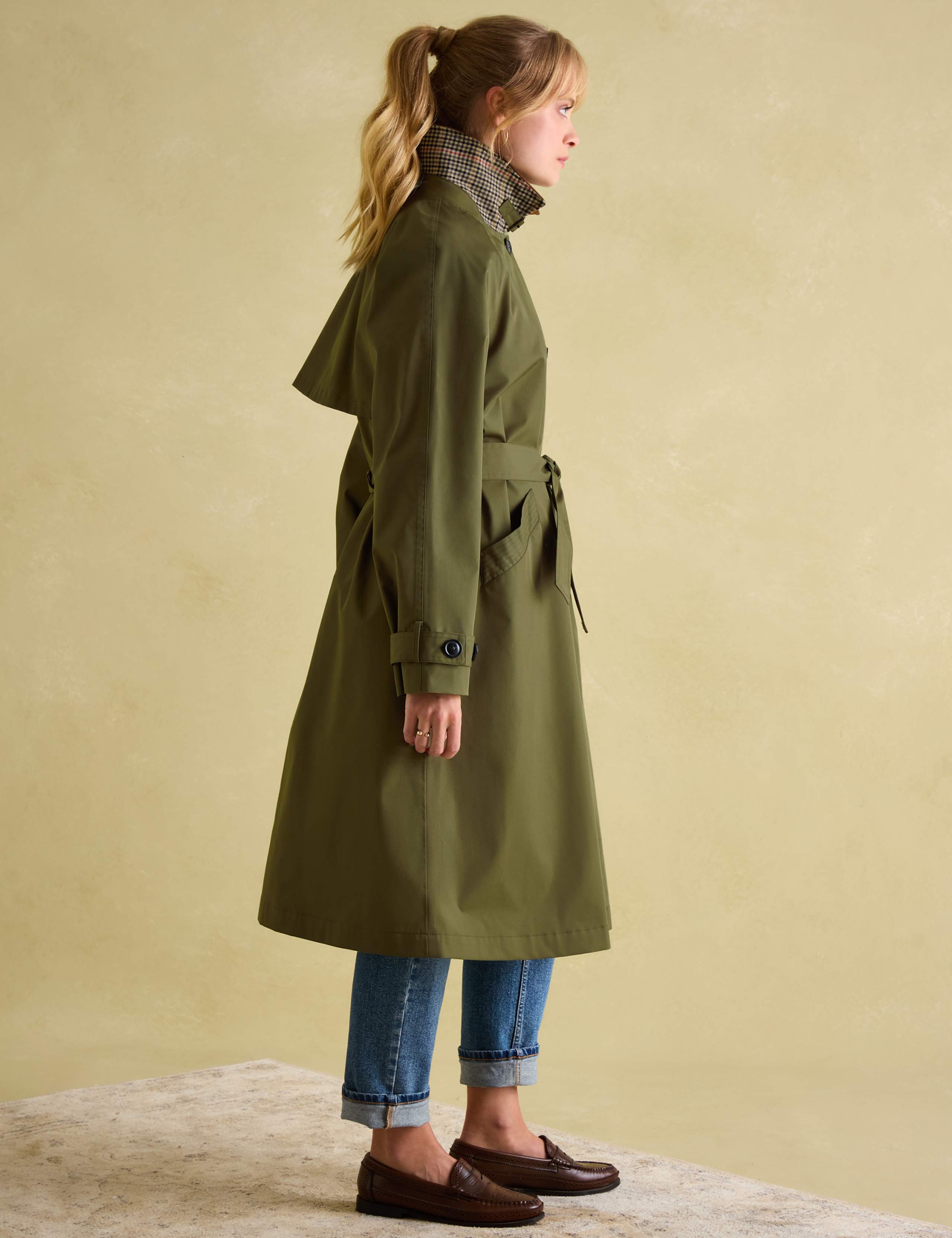 Cotton Rich Waterproof Belted Trench Coat 3 of 6