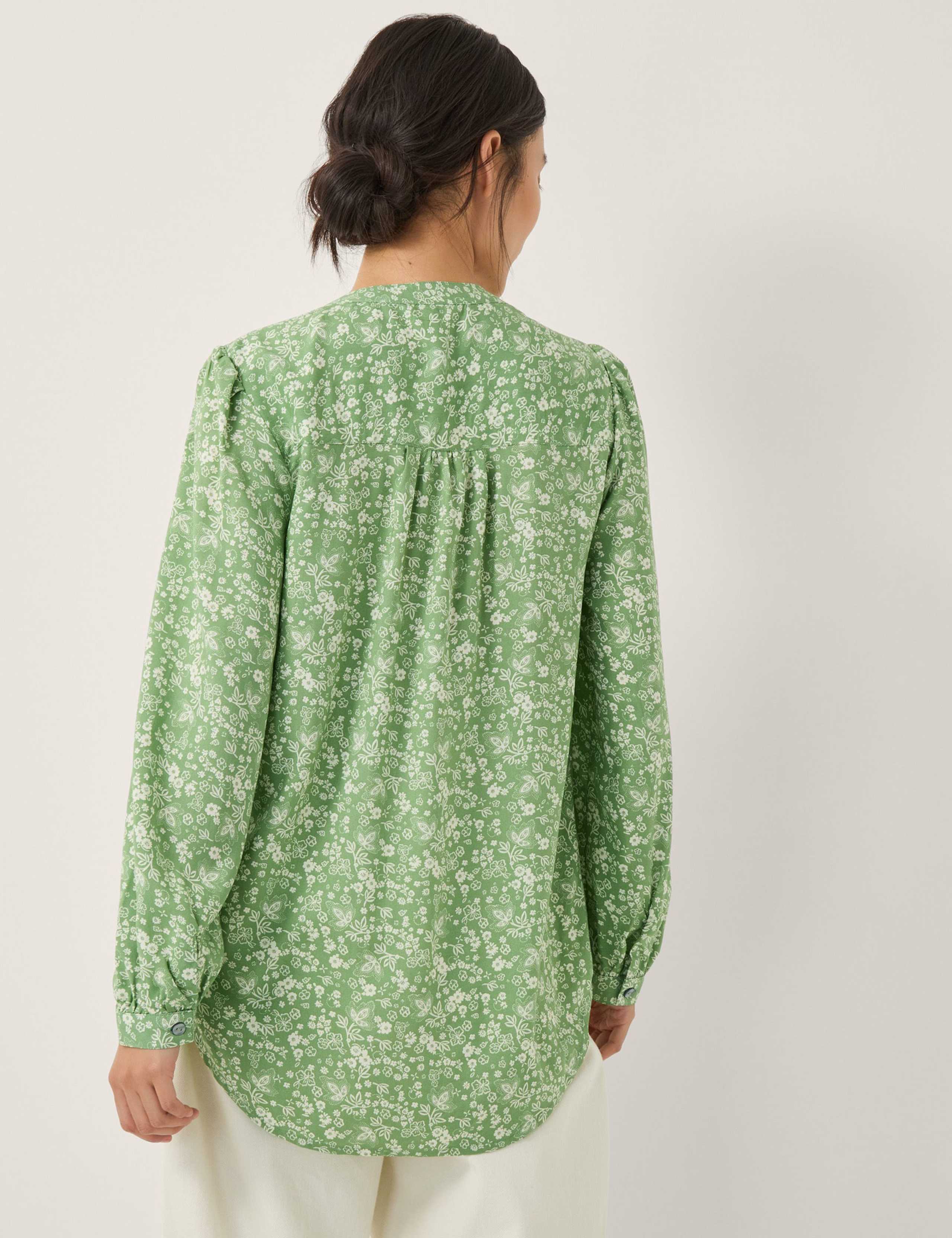 Floral Pintuck Blouse 3 of 5