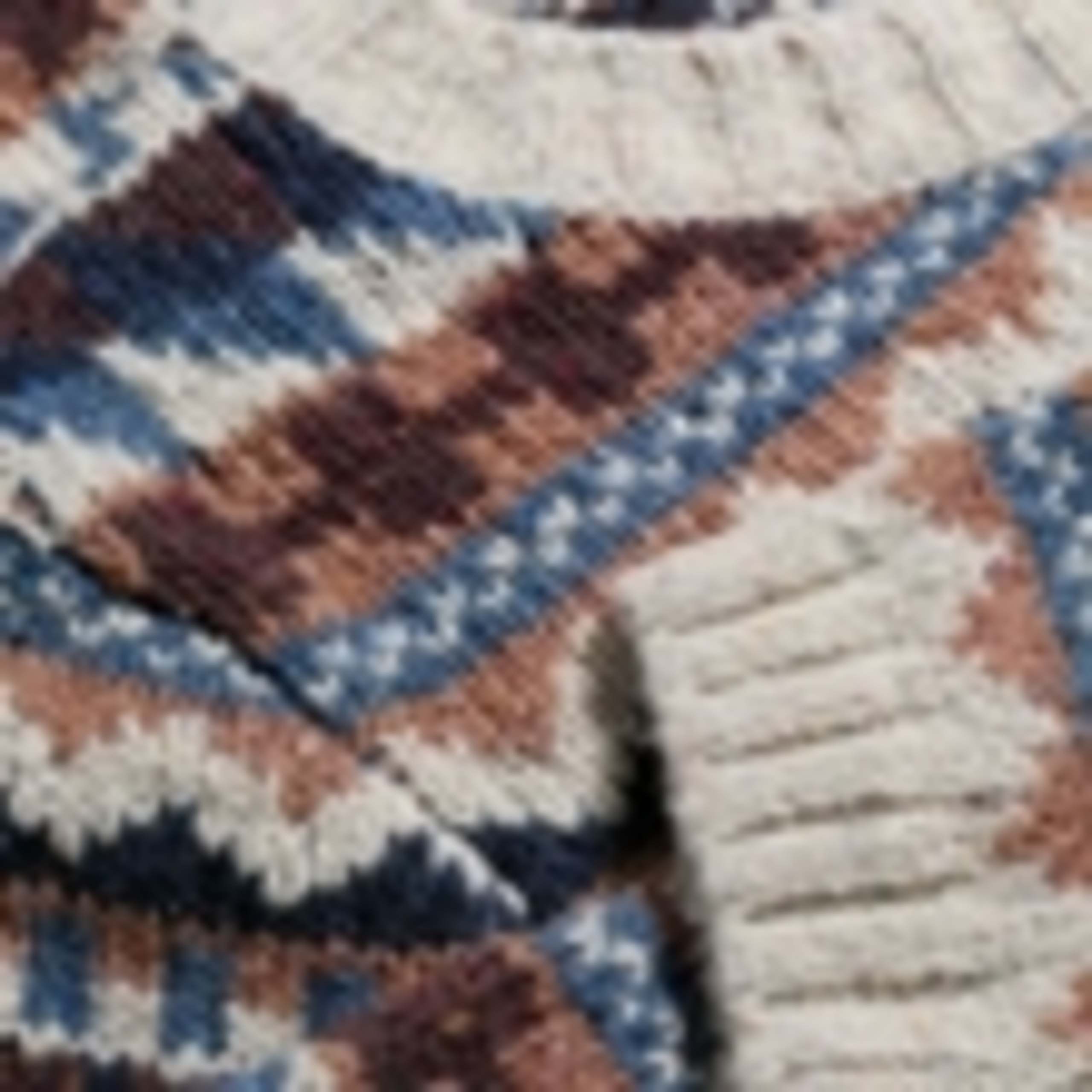 Merino Wool Rich Fair Isle Crew Neck Jumper 5 of 5