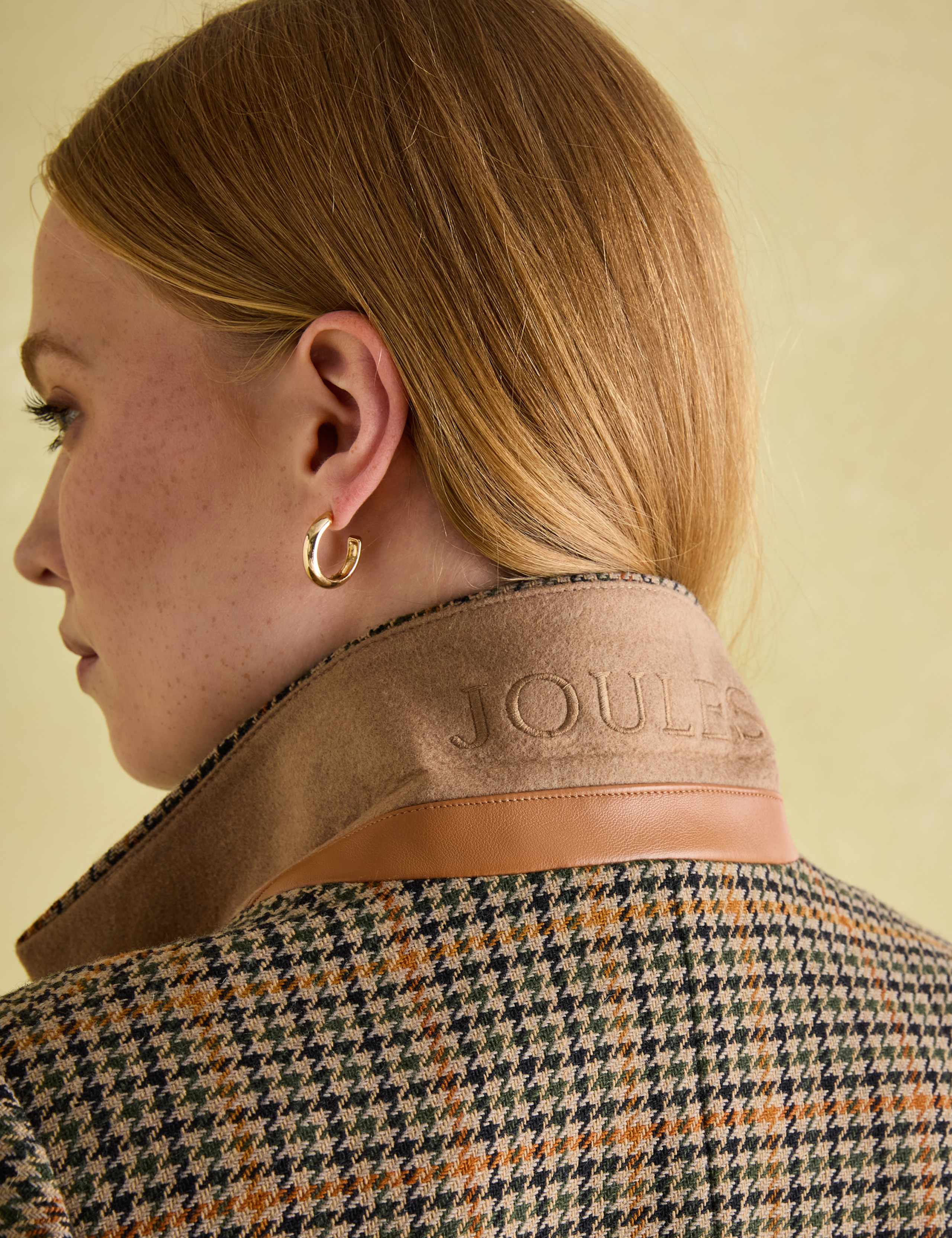 Checked Longline Blazer with Wool 7 of 9