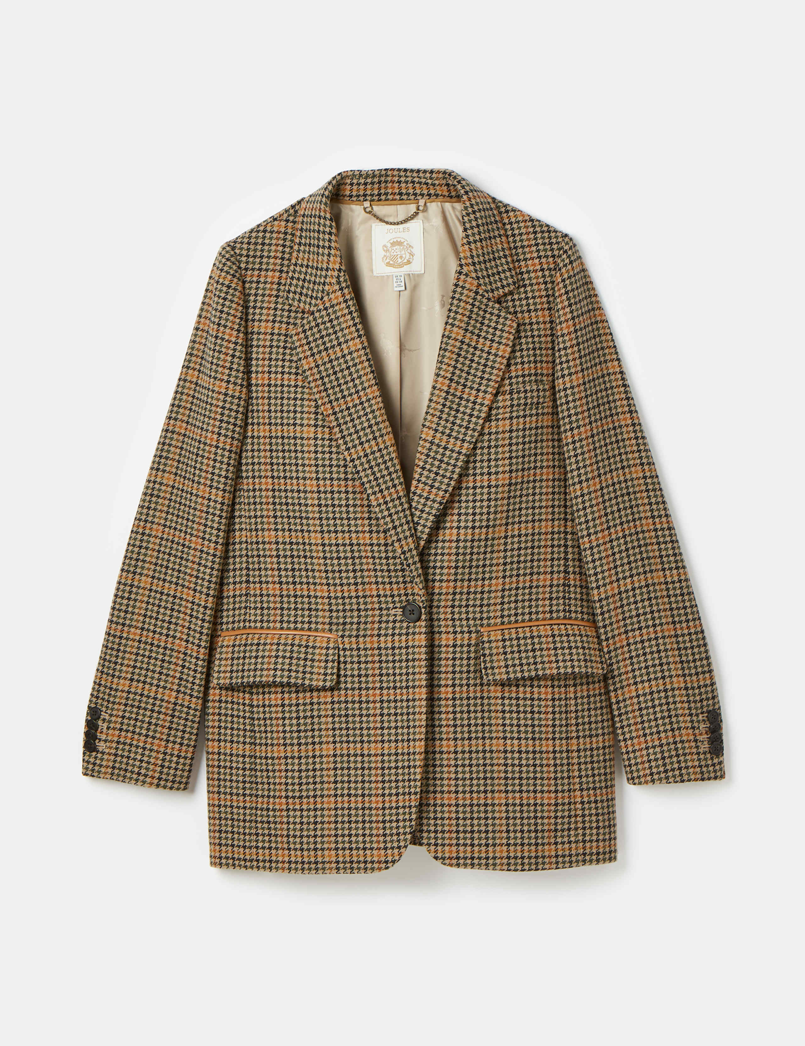 Checked Longline Blazer with Wool 2 of 9