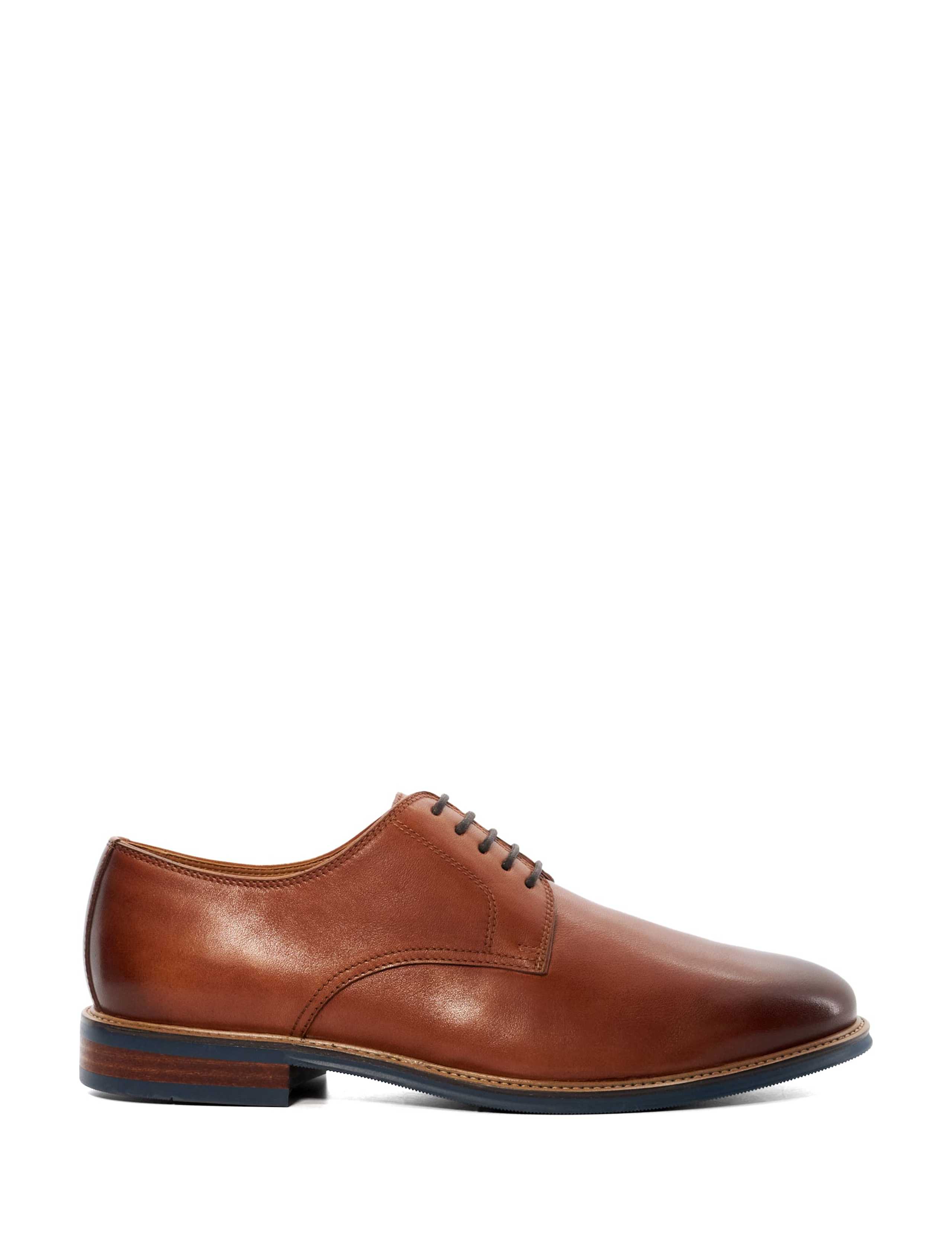 Wide Fit Leather Derby Shoes 1 of 6