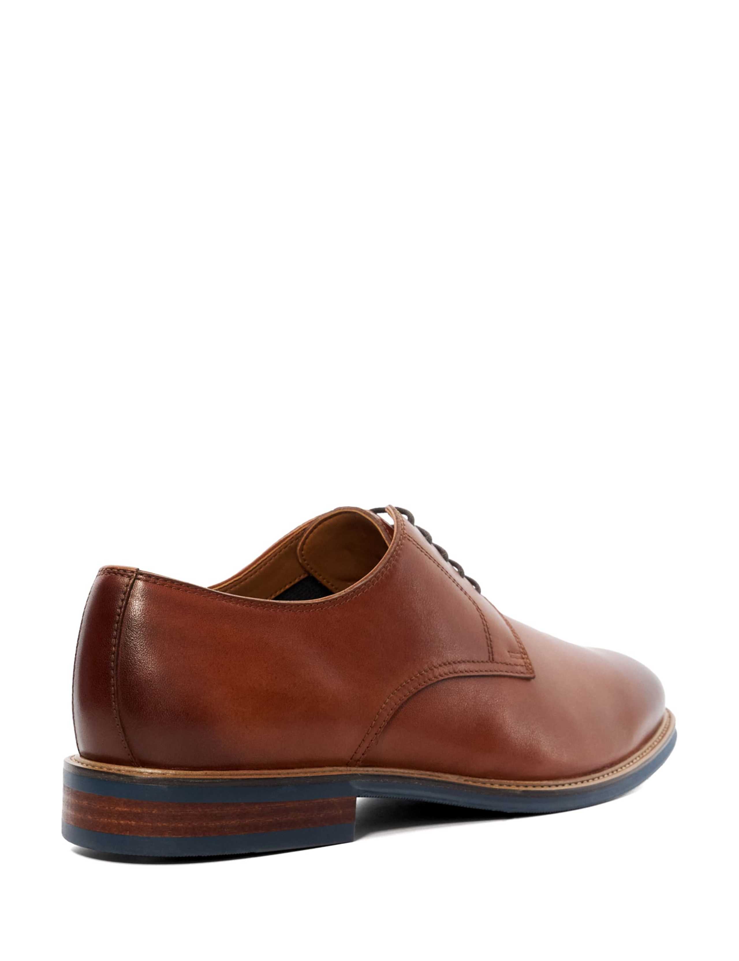 Wide Fit Leather Derby Shoes 4 of 6