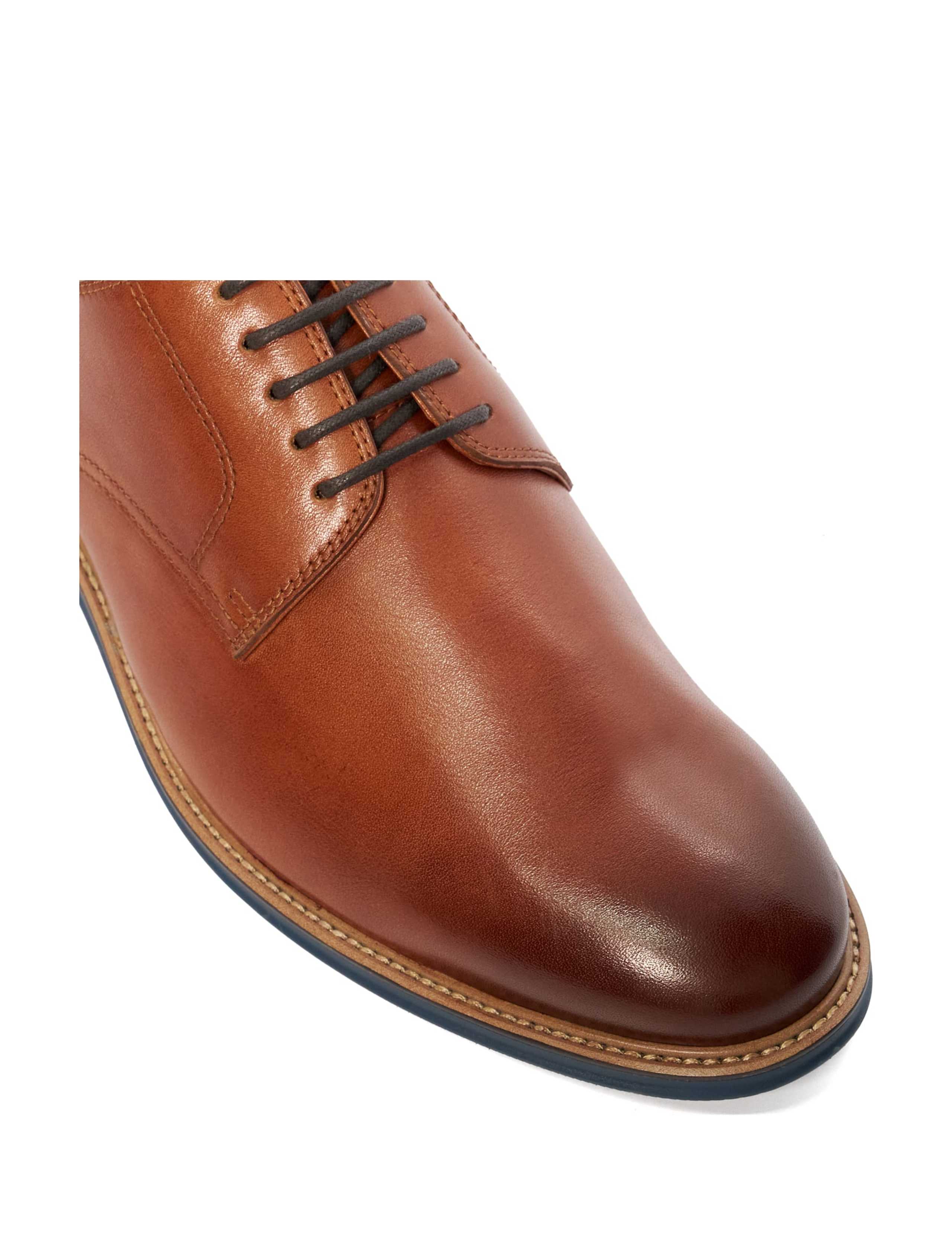 Wide Fit Leather Derby Shoes 6 of 6