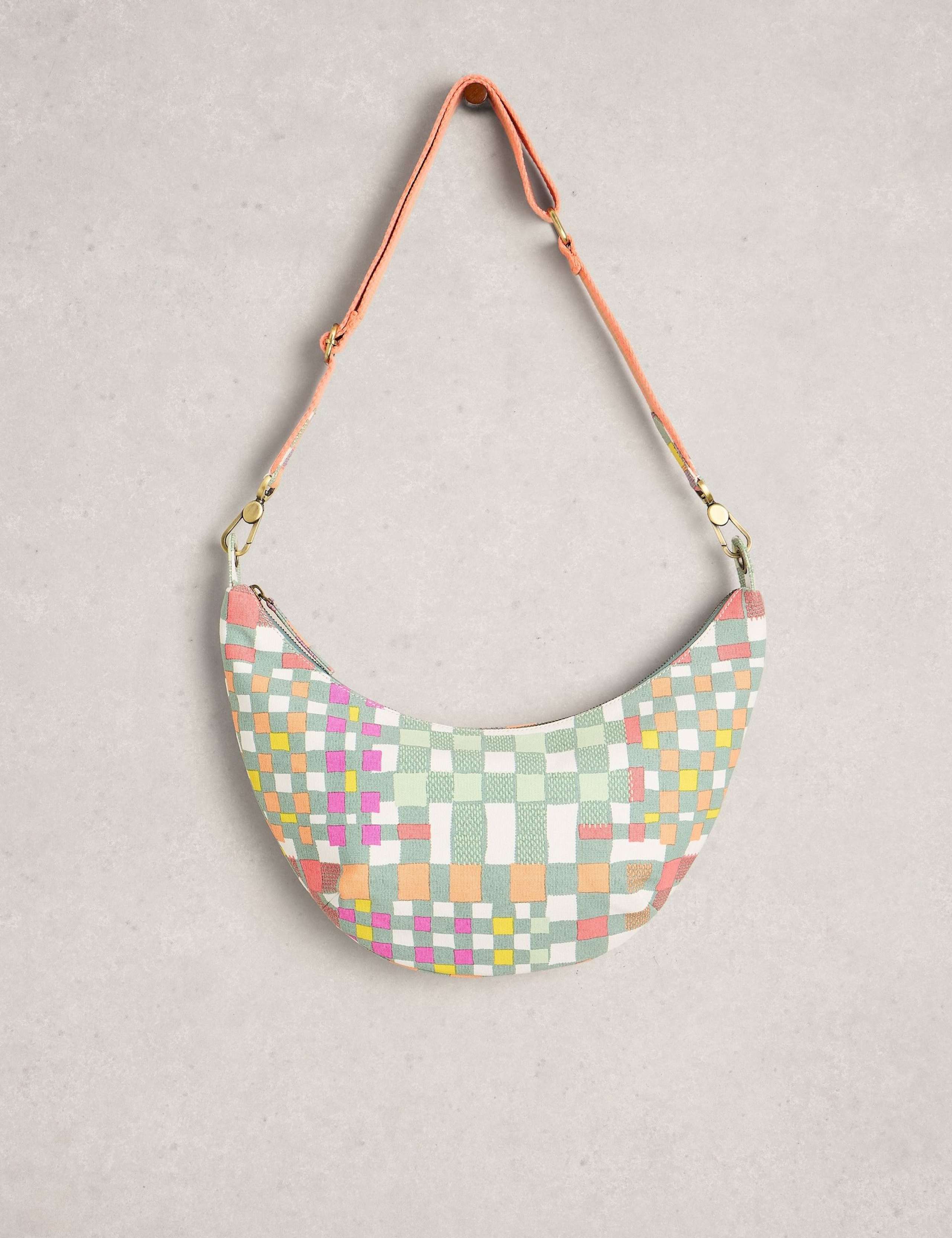 Canvas Striped Cross Body Bag 3 of 4