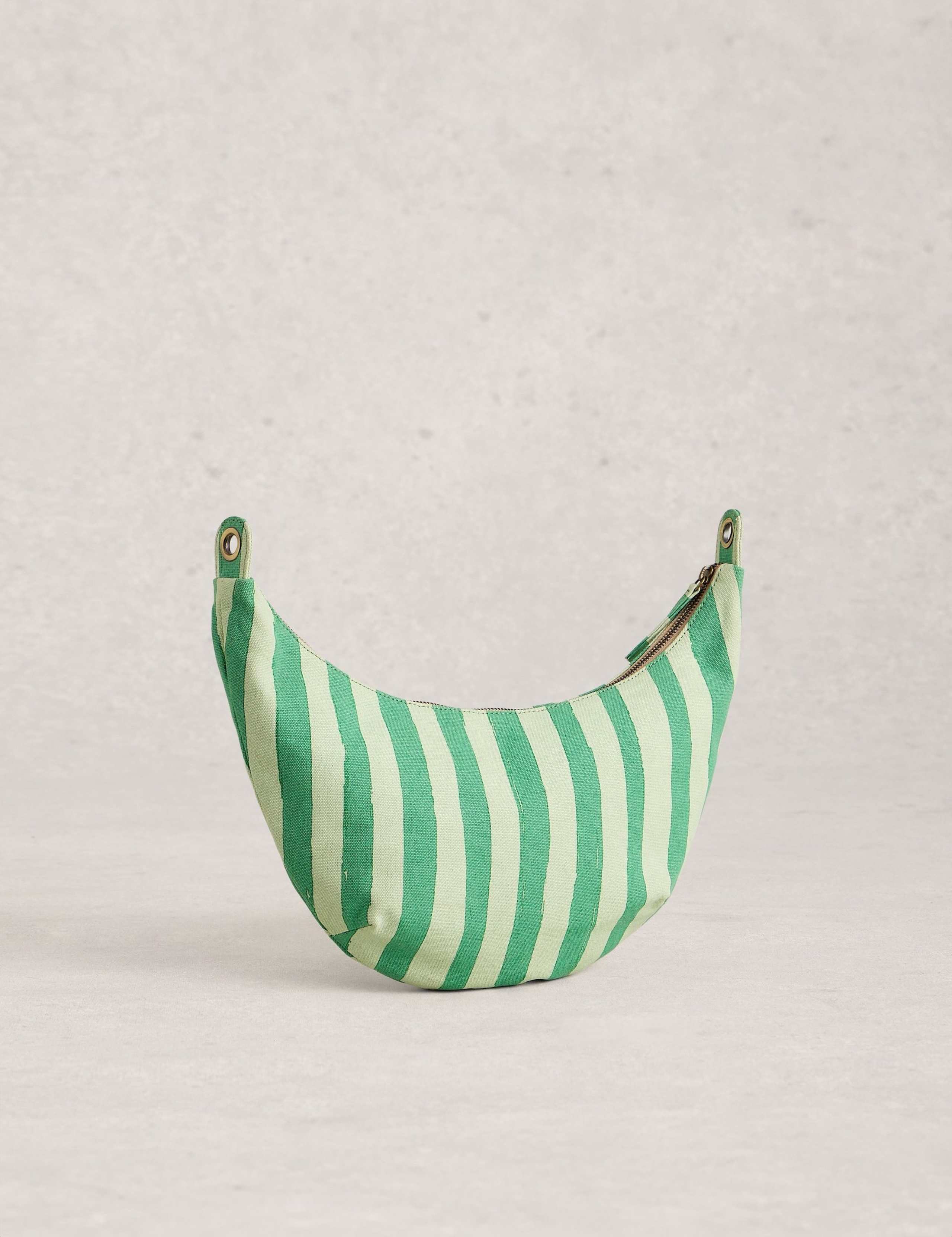 Canvas Striped Cross Body Bag 2 of 4