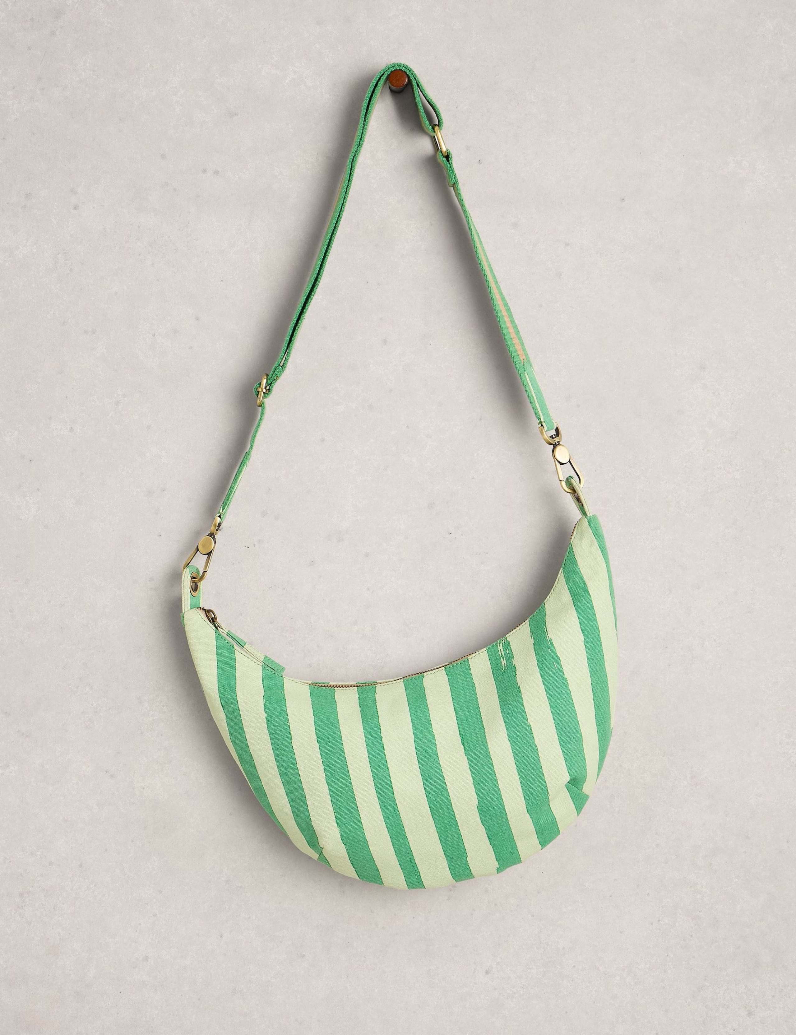 Canvas Striped Cross Body Bag 4 of 4
