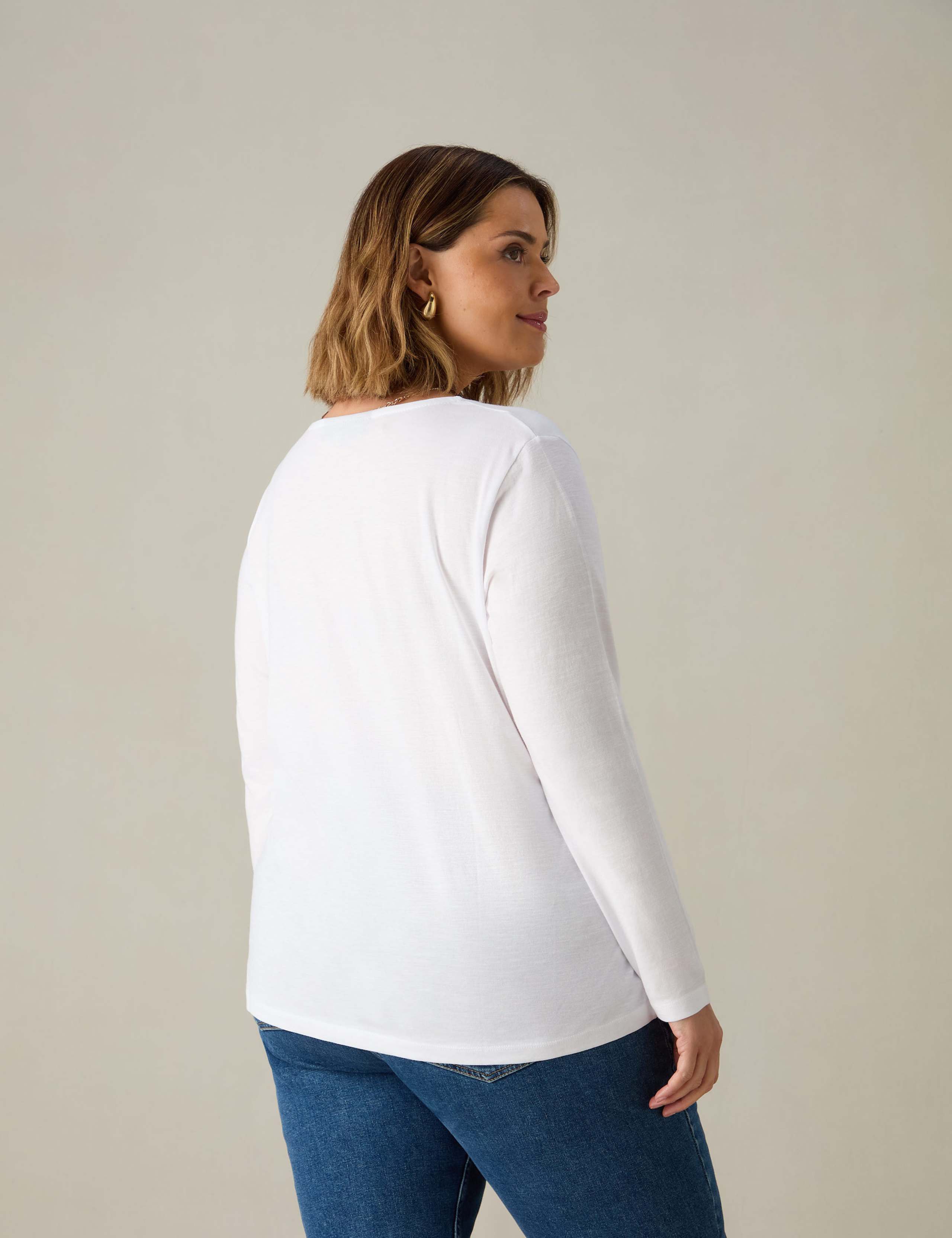 Pure Cotton V-Neck Top 3 of 3