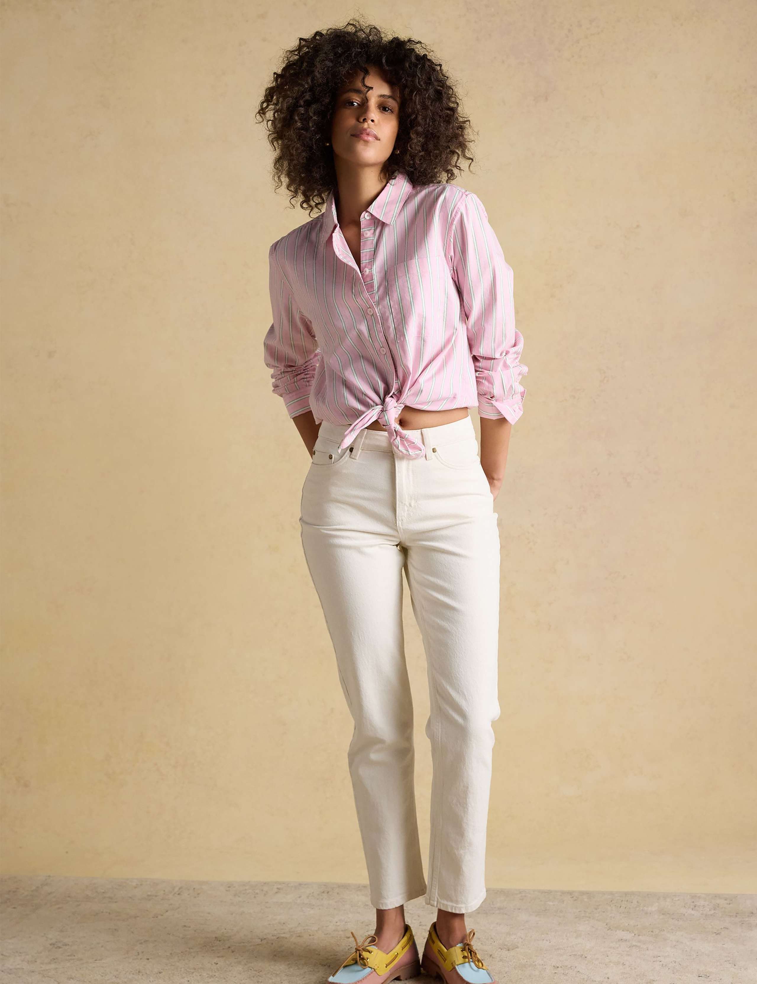 Pure Cotton Striped Oxford Shirt 2 of 8