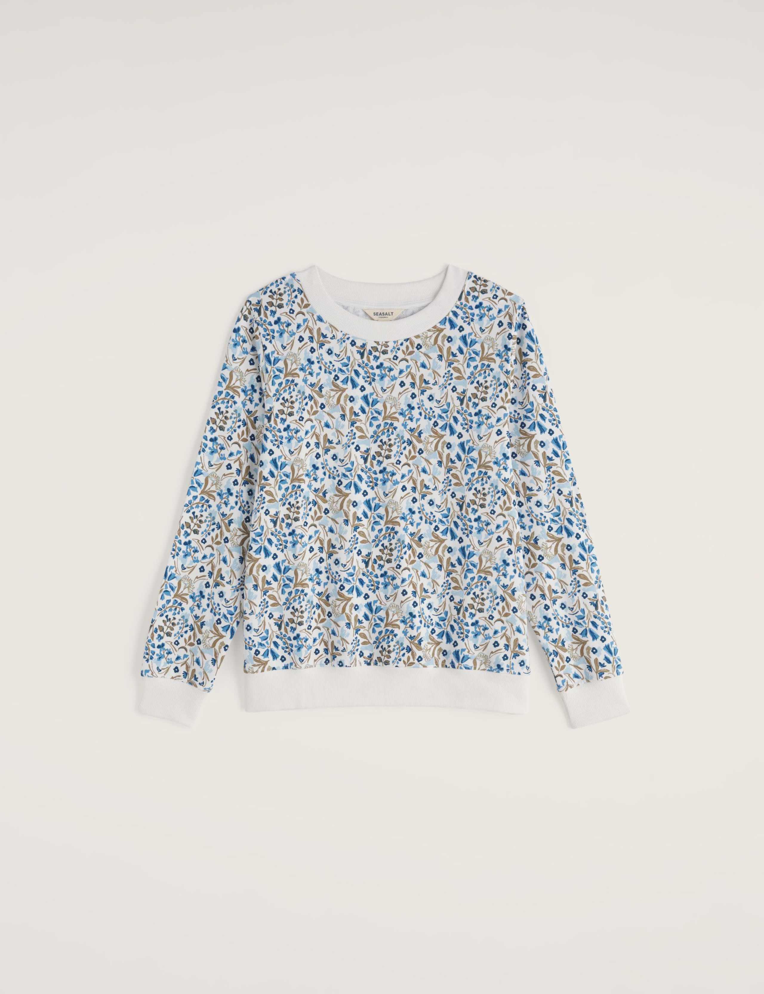 Pure Cotton Floral Sweatshirt 2 of 5