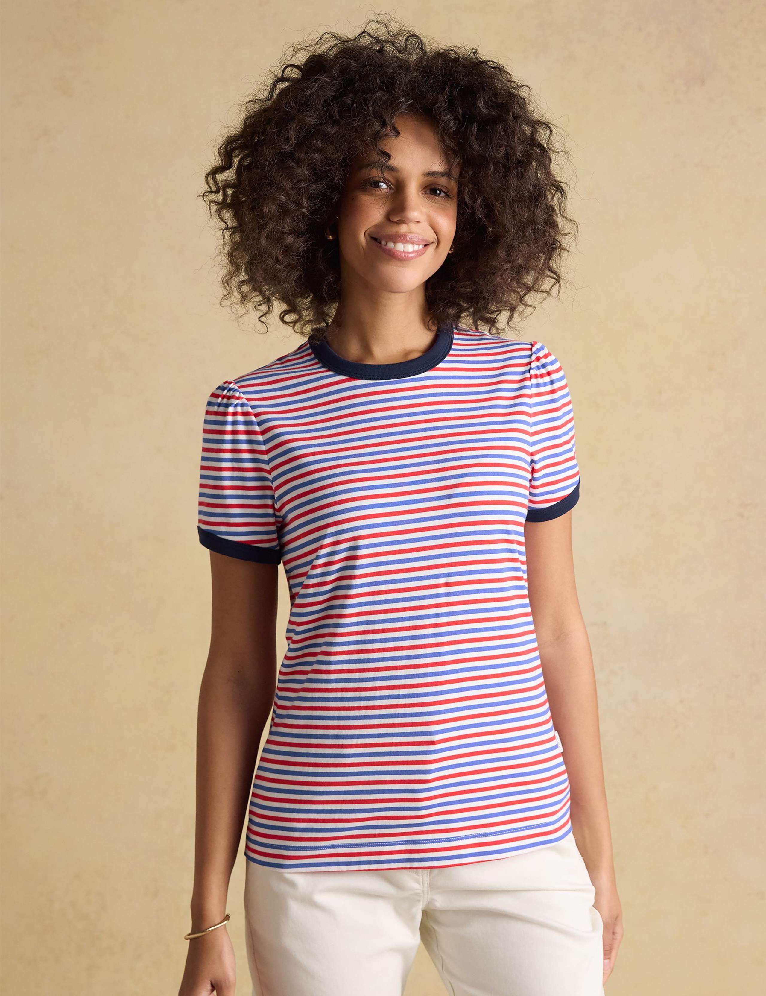 2 Pack Pure Cotton Striped Ringer T-Shirts 3 of 7