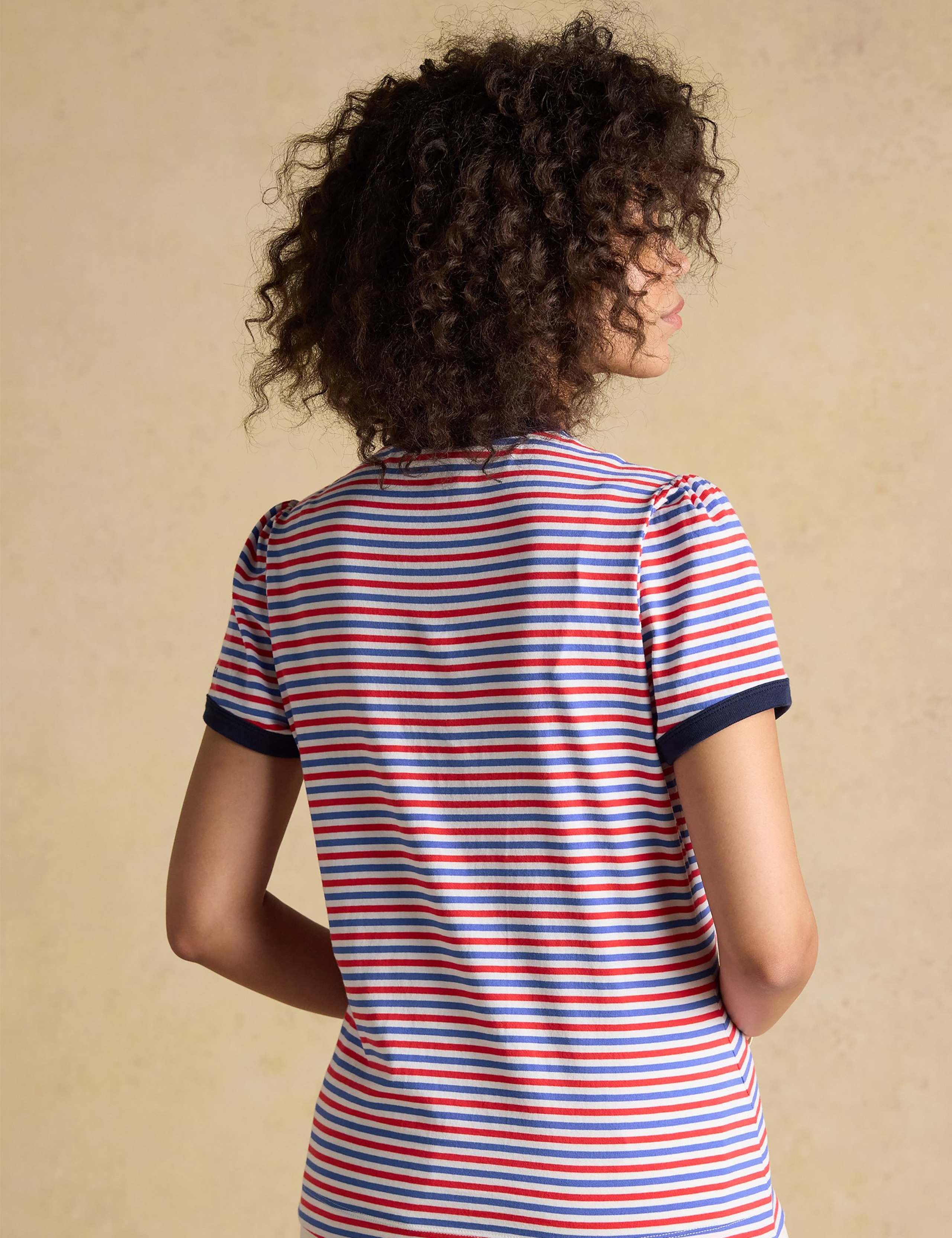 2 Pack Pure Cotton Striped Ringer T-Shirts 4 of 7