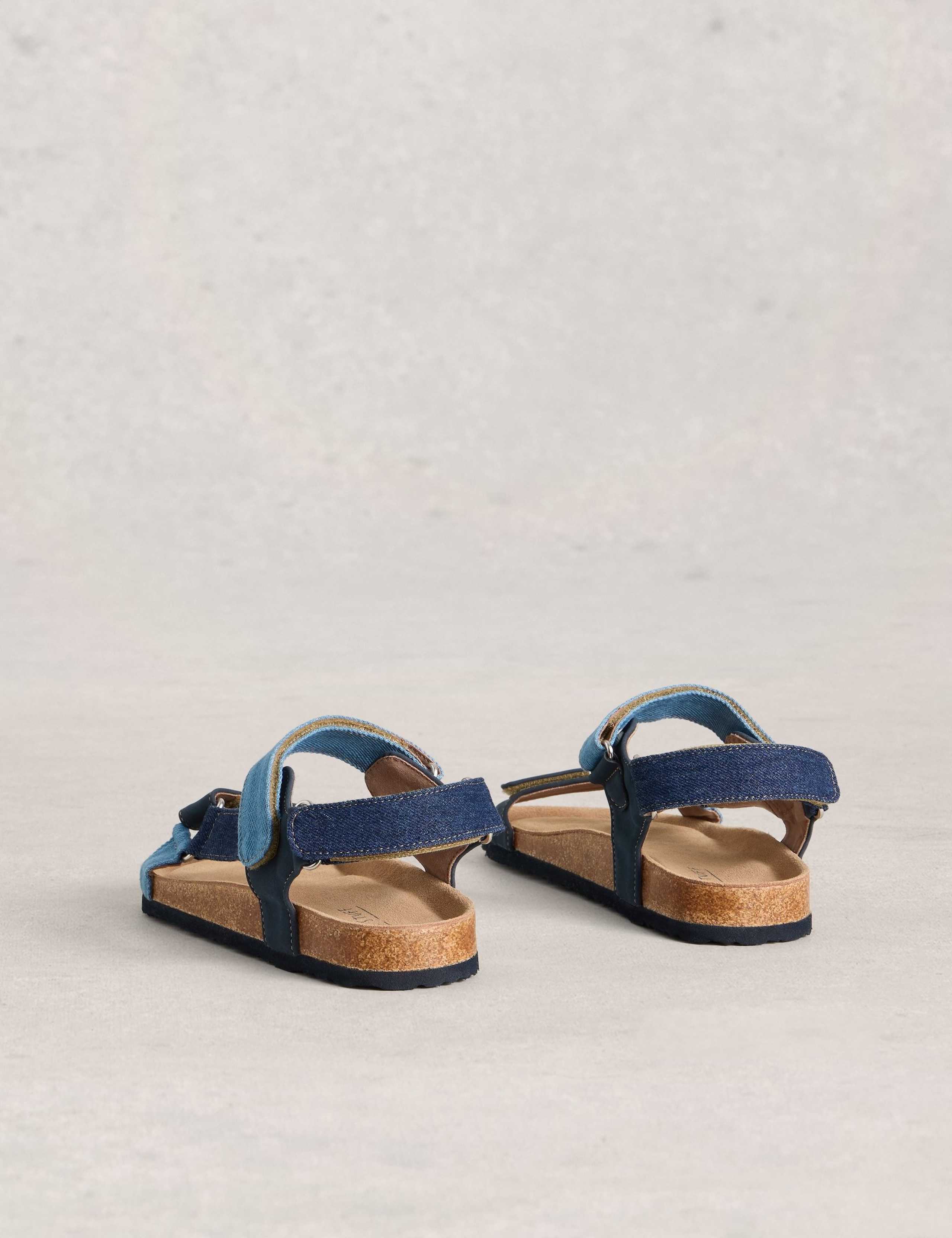 Riptape Ankle Strap Flat Footbed Sandals 3 of 4