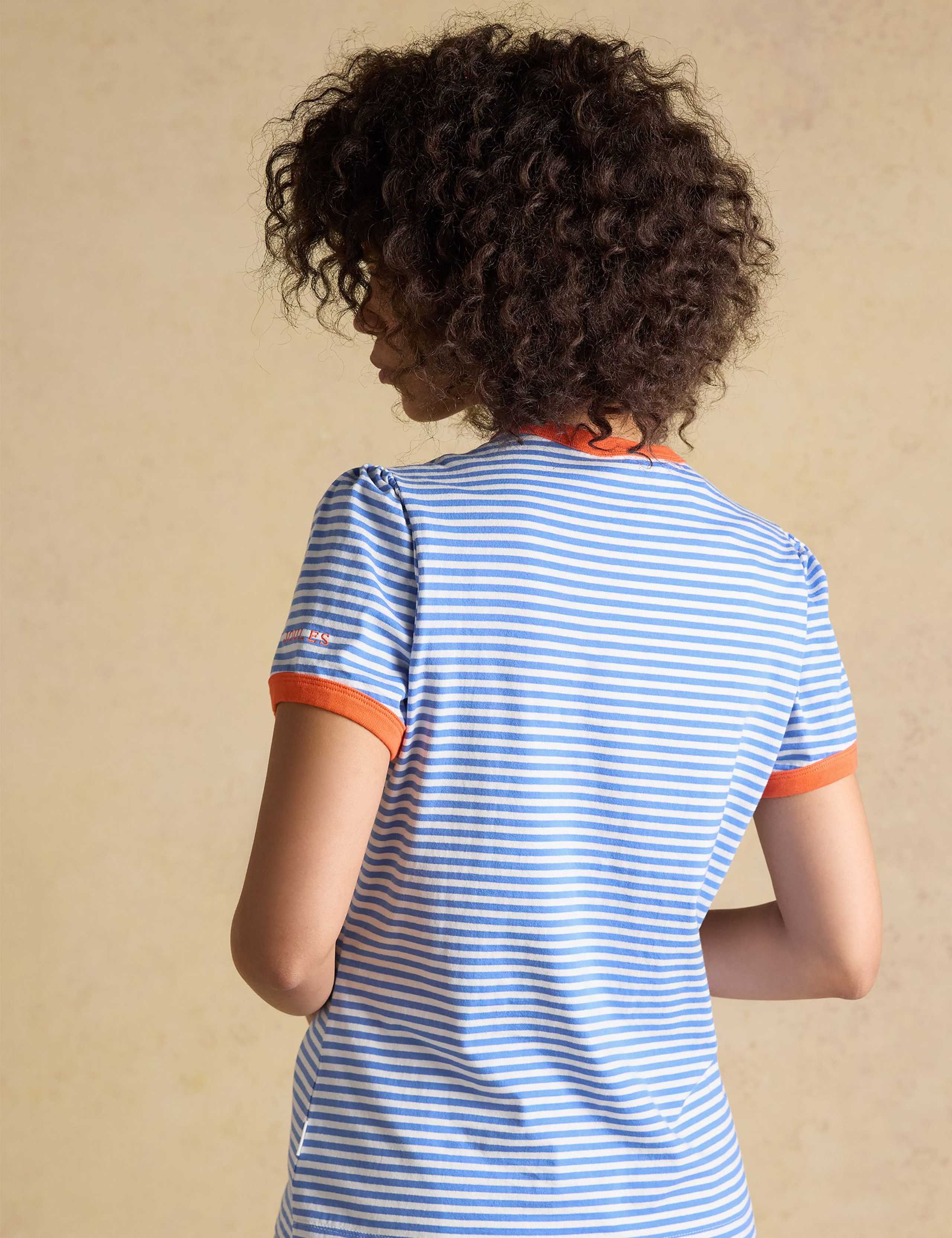 3 Pack Pure Cotton Striped Ringer T-Shirts 4 of 10