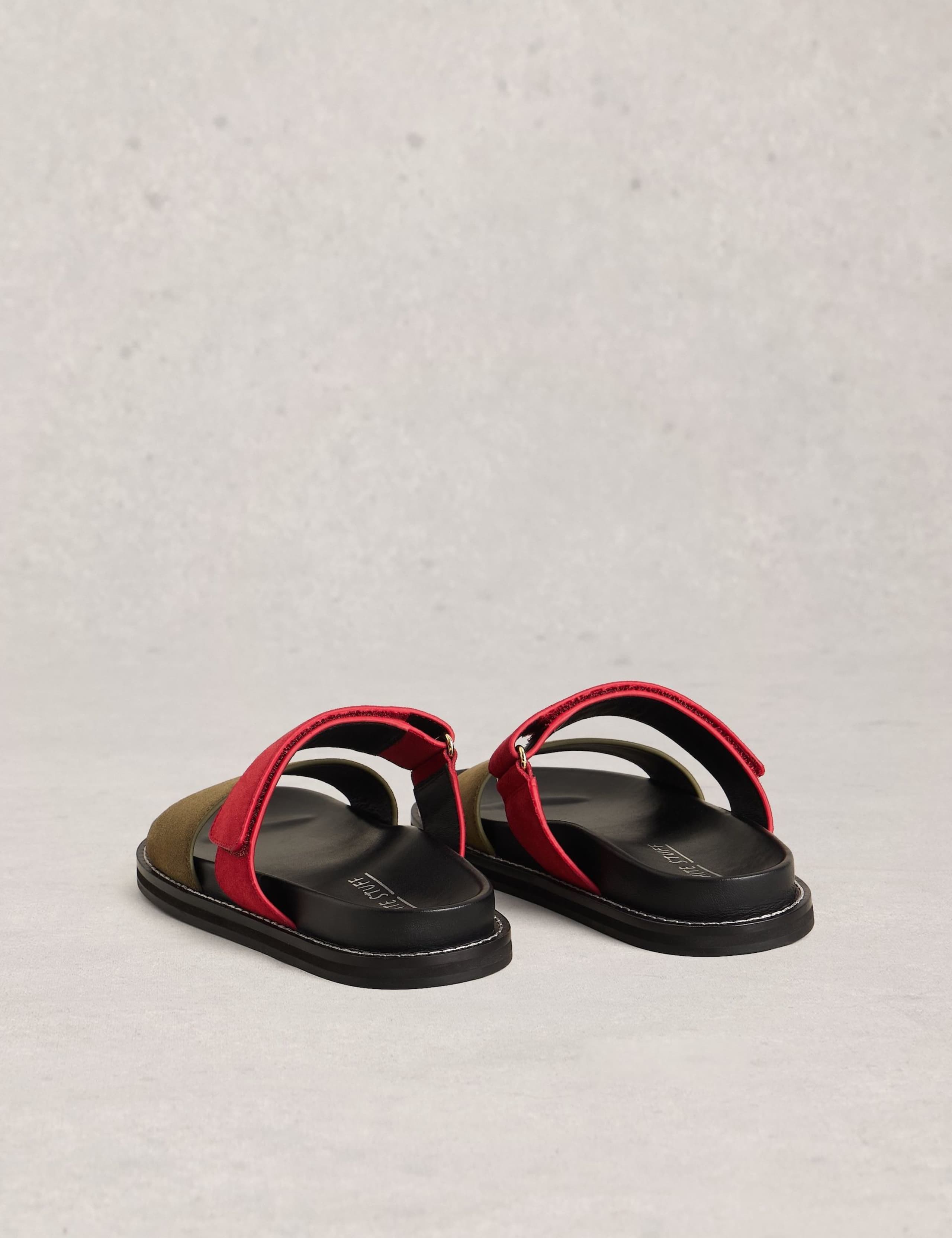 Suede Riptape Flat Footbed Mules 2 of 4