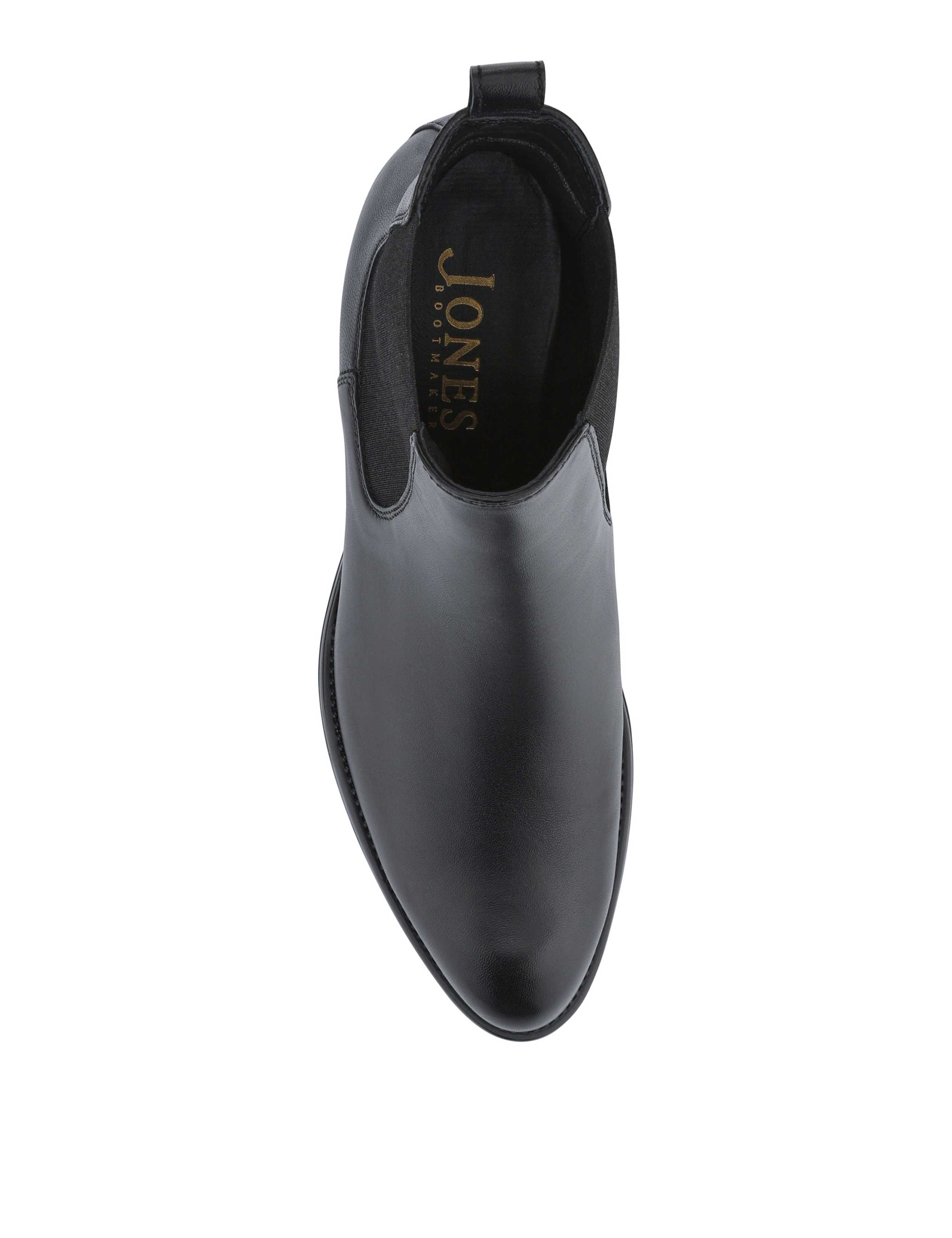 Leather Chelsea Block Heel Ankle Boots 4 of 6
