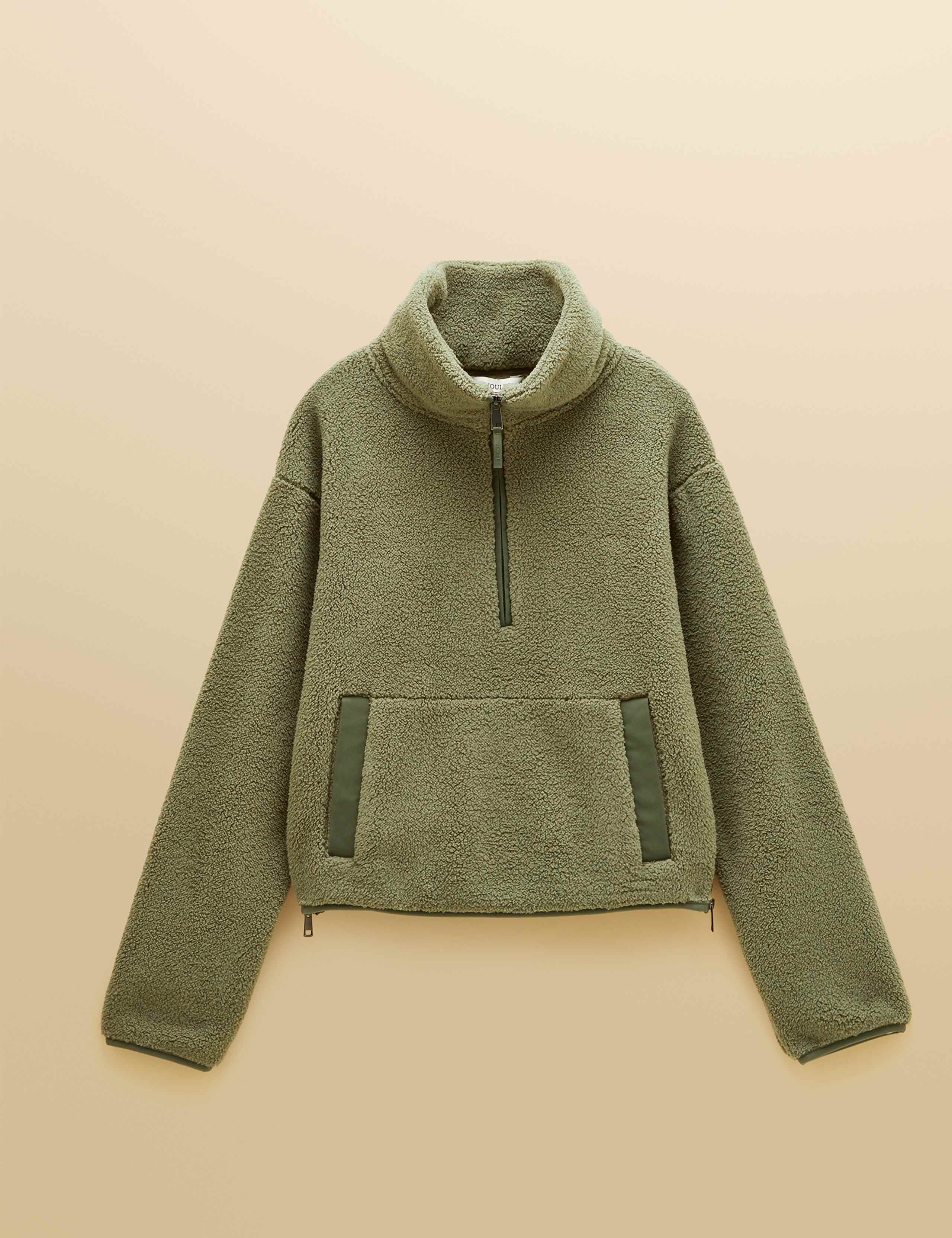 Cropped Quarter Zip Fleece 5 of 8
