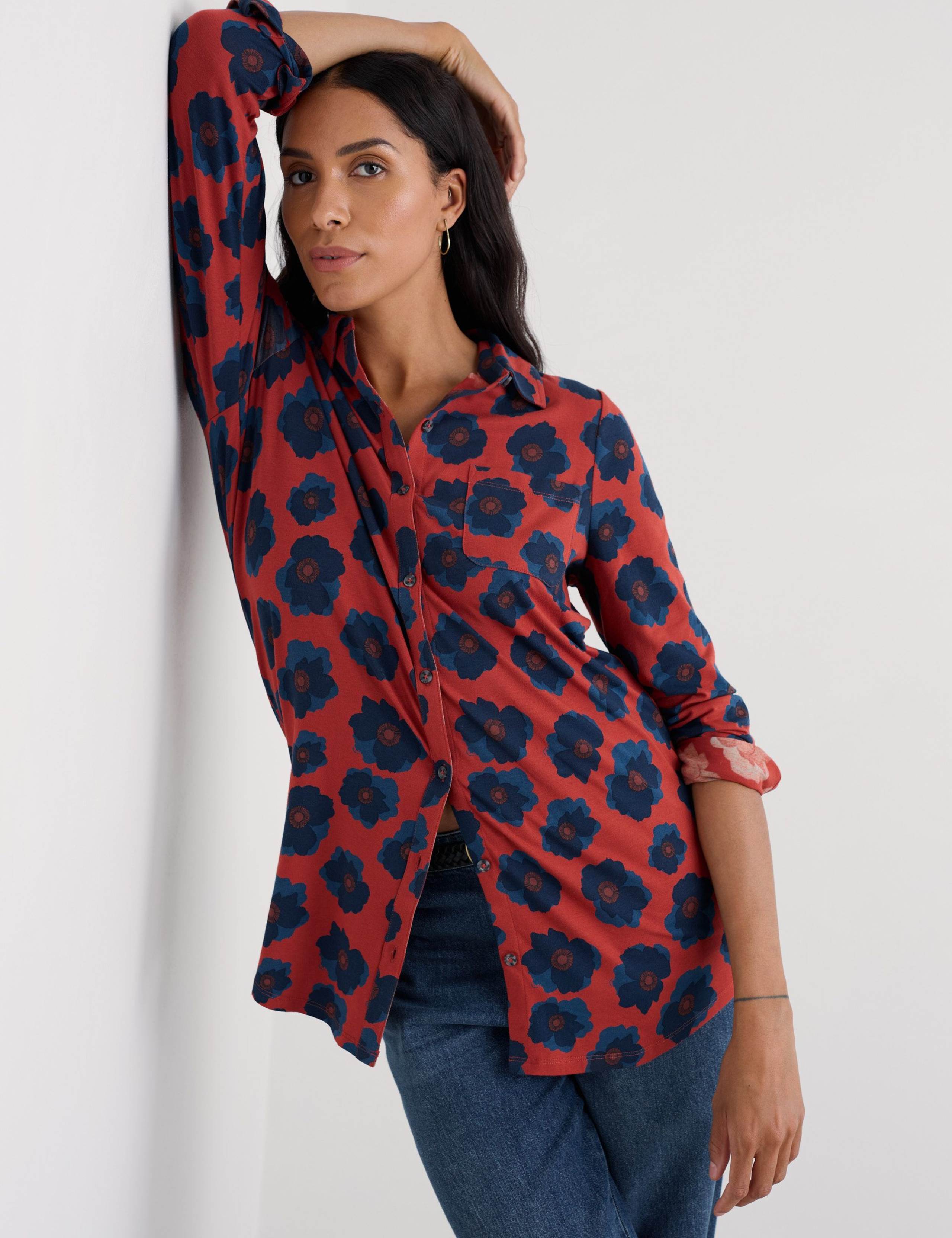 Cotton Rich Jersey Floral Tunic 3 of 5