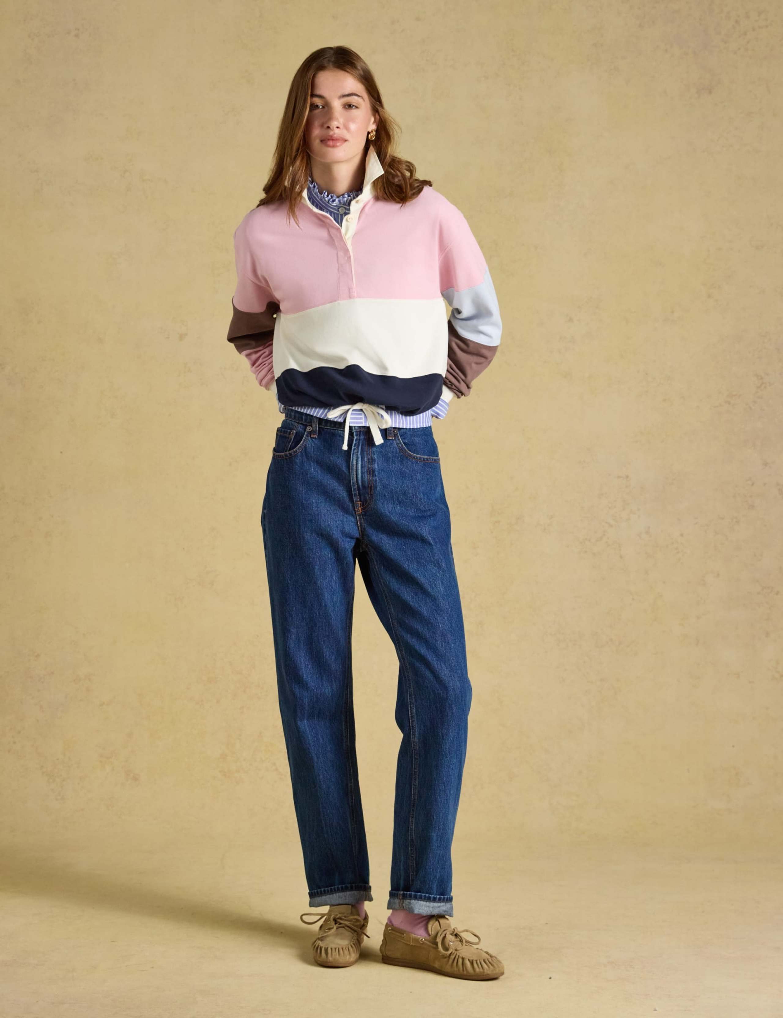 Pure Cotton Colour Block Rugby Top 6 of 10