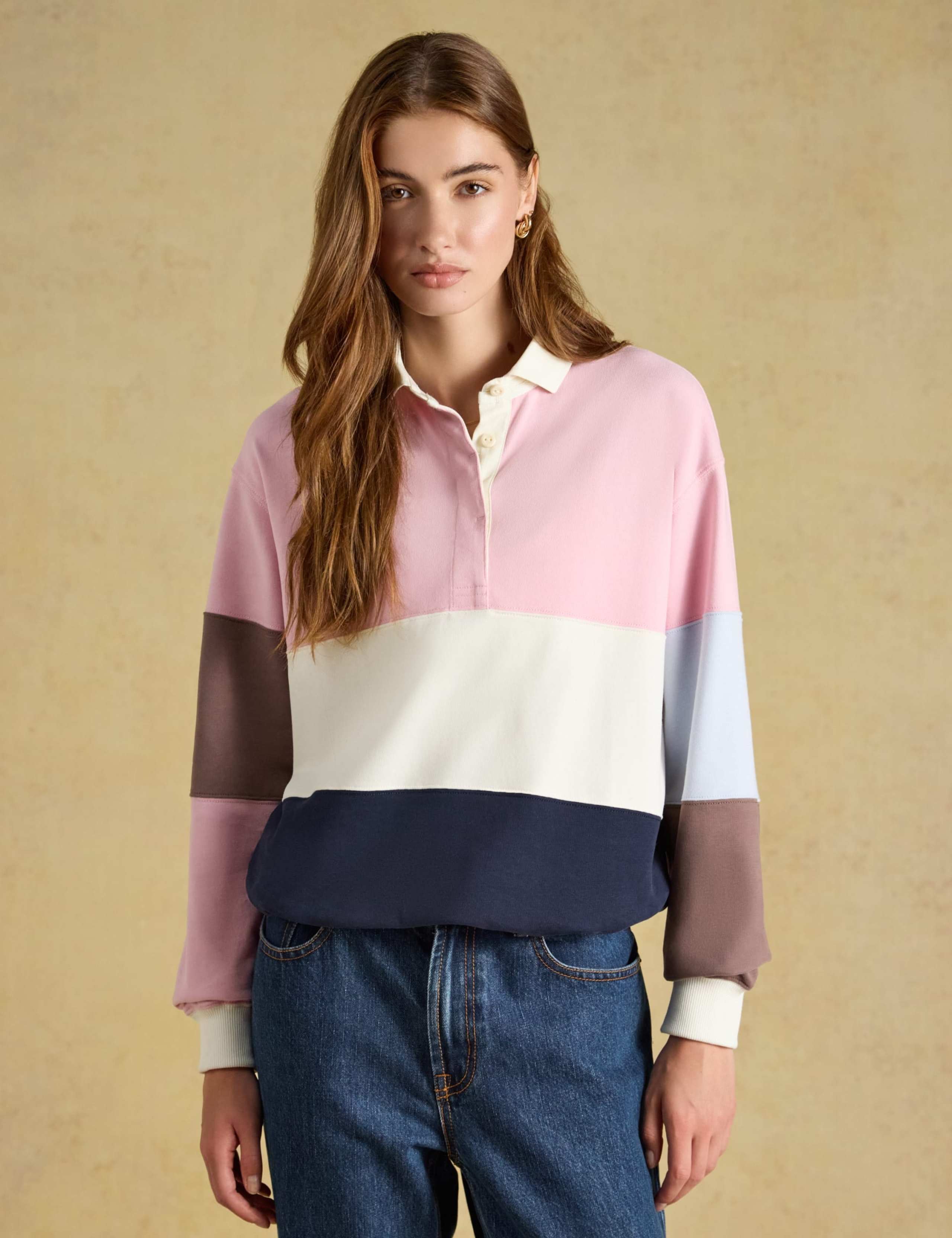 Pure Cotton Colour Block Rugby Top 9 of 10
