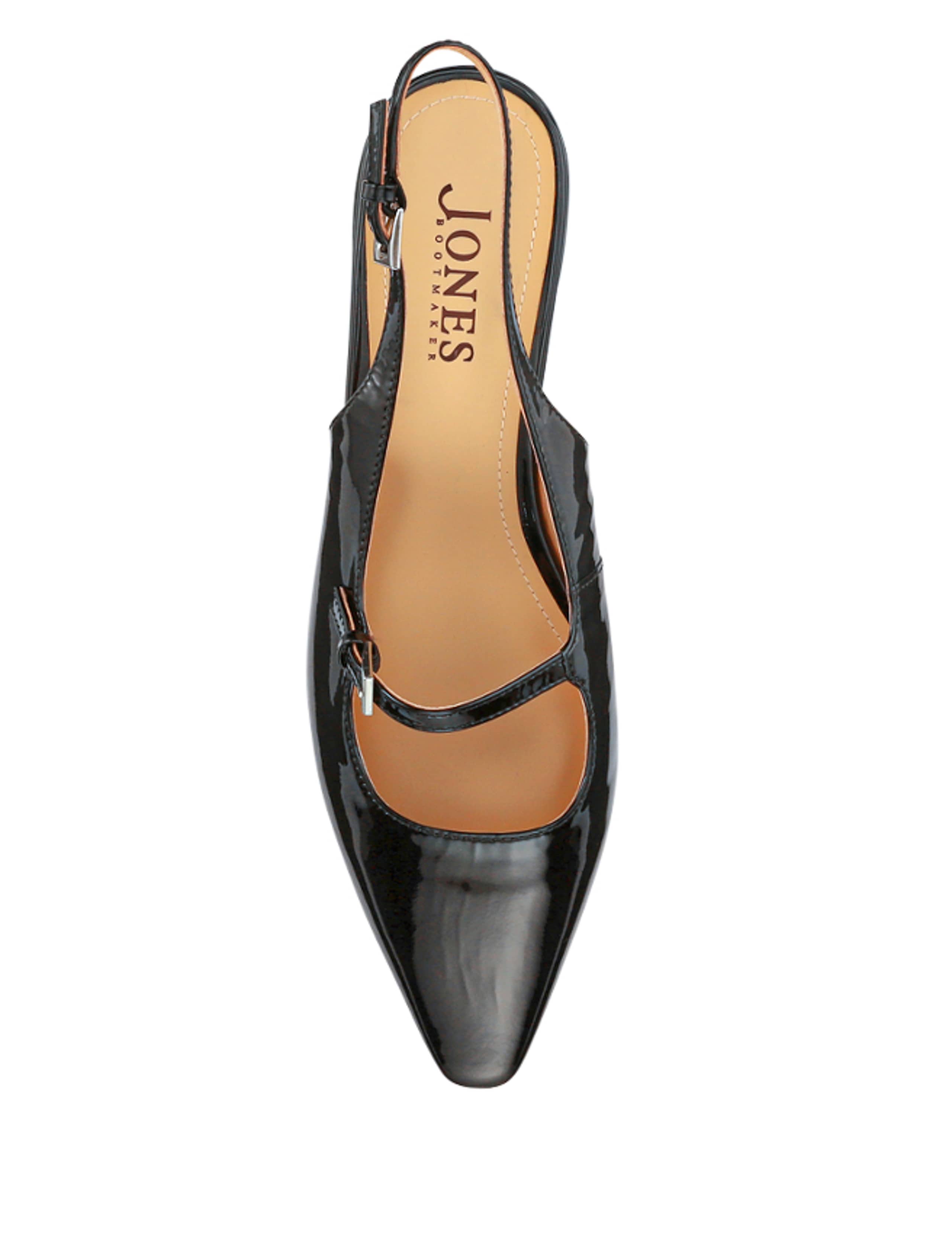 Leather Patent Block Heel Slingback Sandals 4 of 6