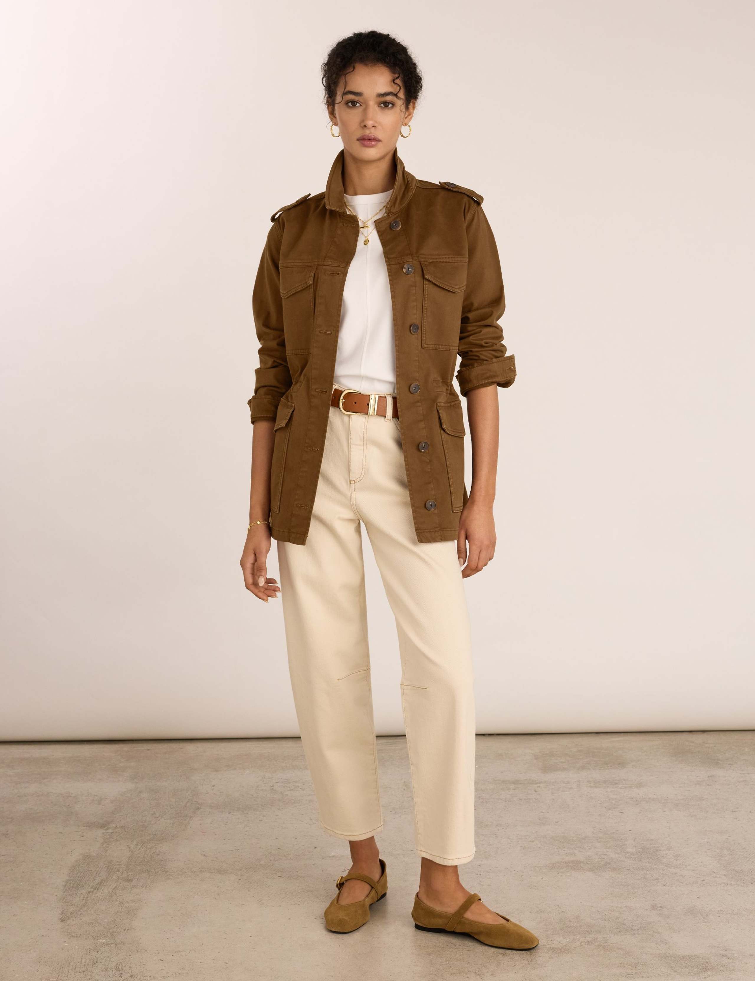 Cotton Rich Collared Utility Jacket 3 of 7