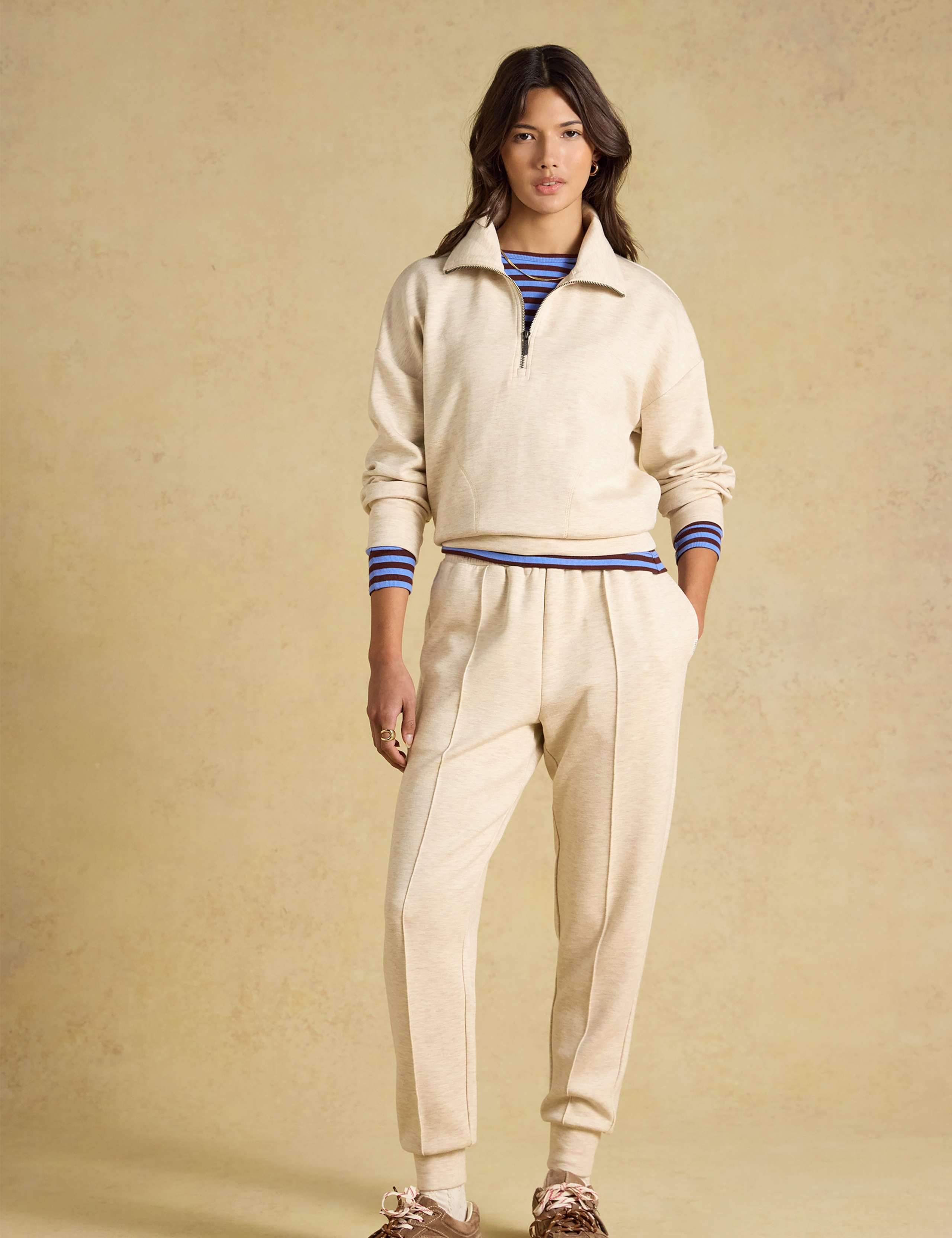 Funnel Neck Quarter Zip Sweatshirt 3 of 7