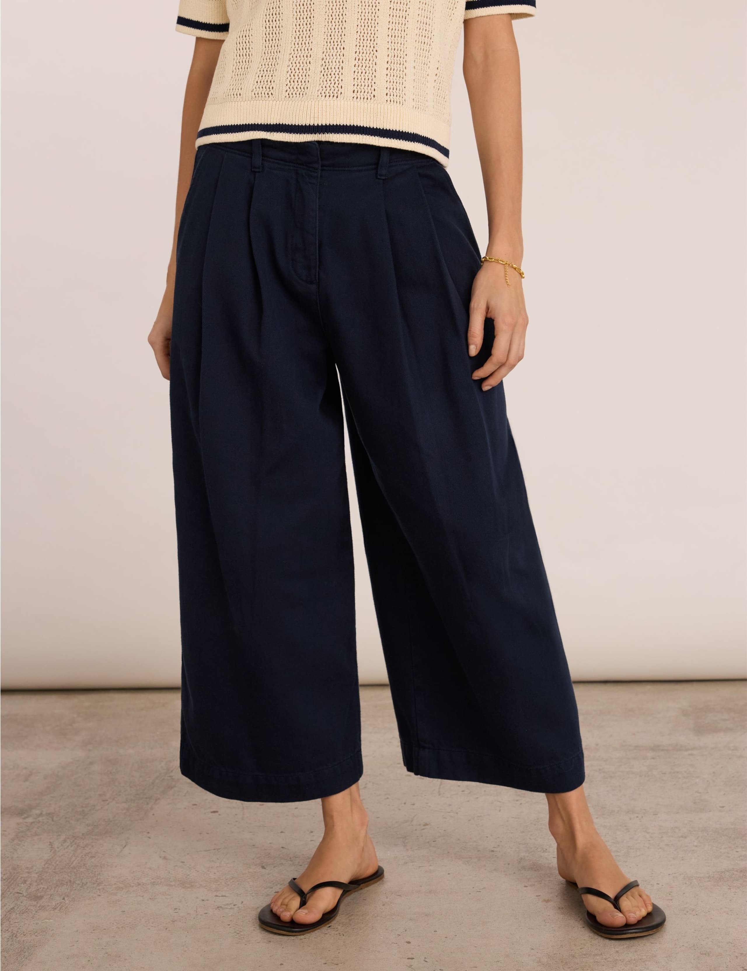 Pure Cotton Wide Leg Culottes 3 of 5