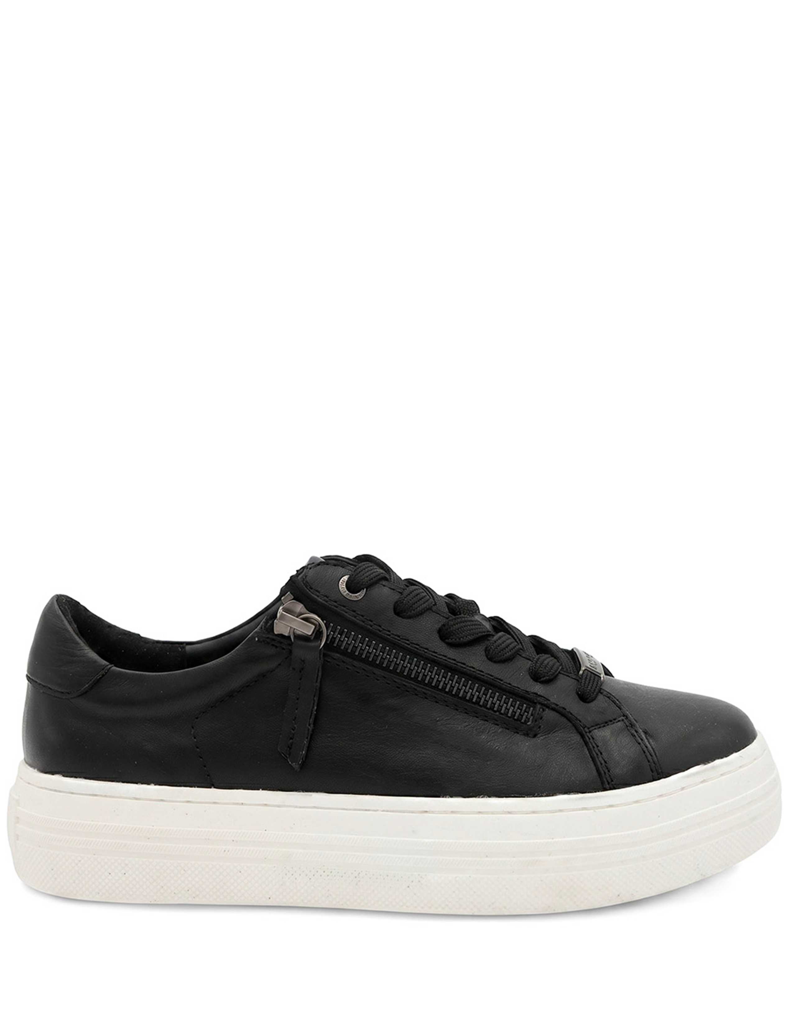 Amaliadawide Wide Fit Leather Trainers 2 of 6