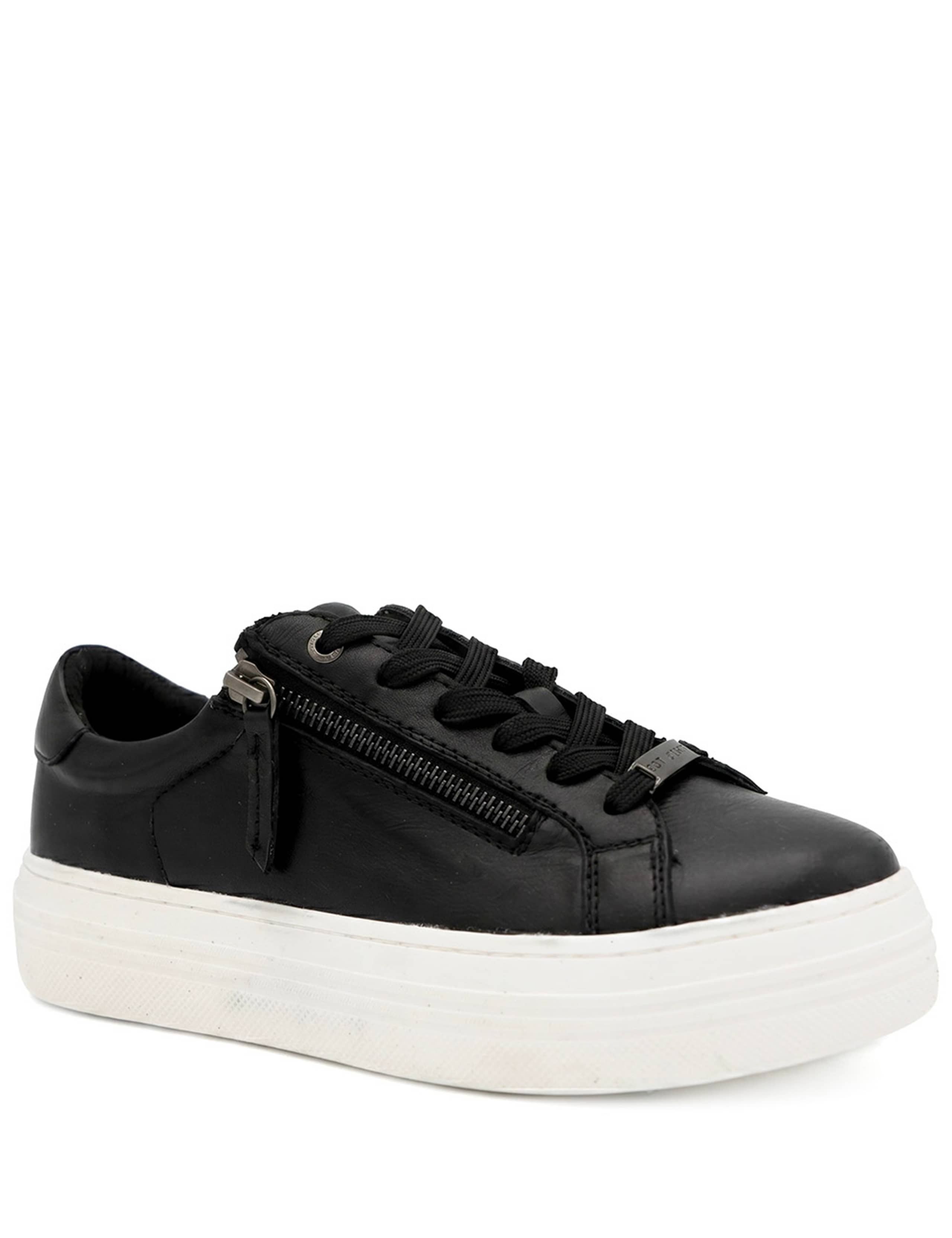 Amaliadawide Wide Fit Leather Trainers 3 of 6