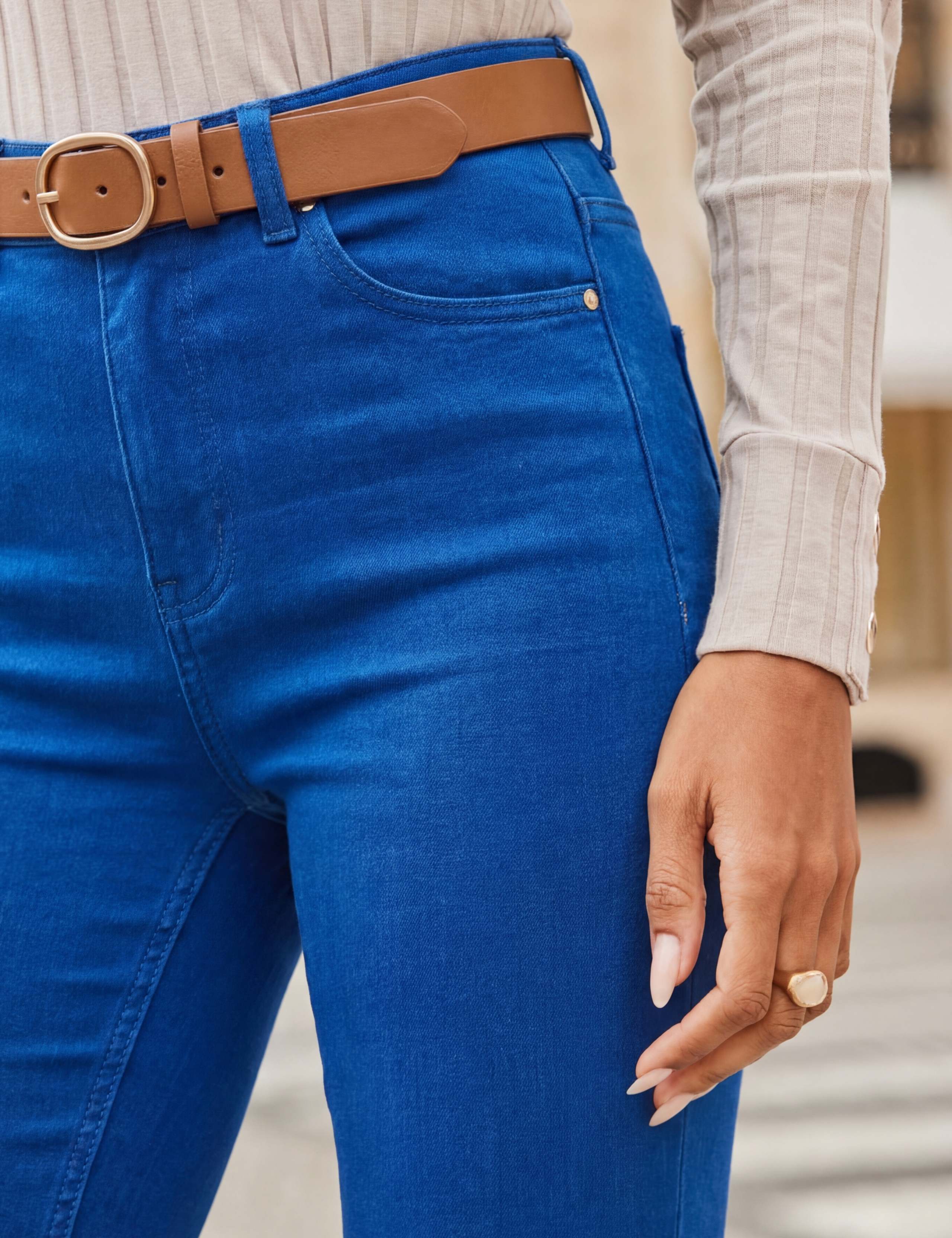Mid Rise Flared Jeans 4 of 5